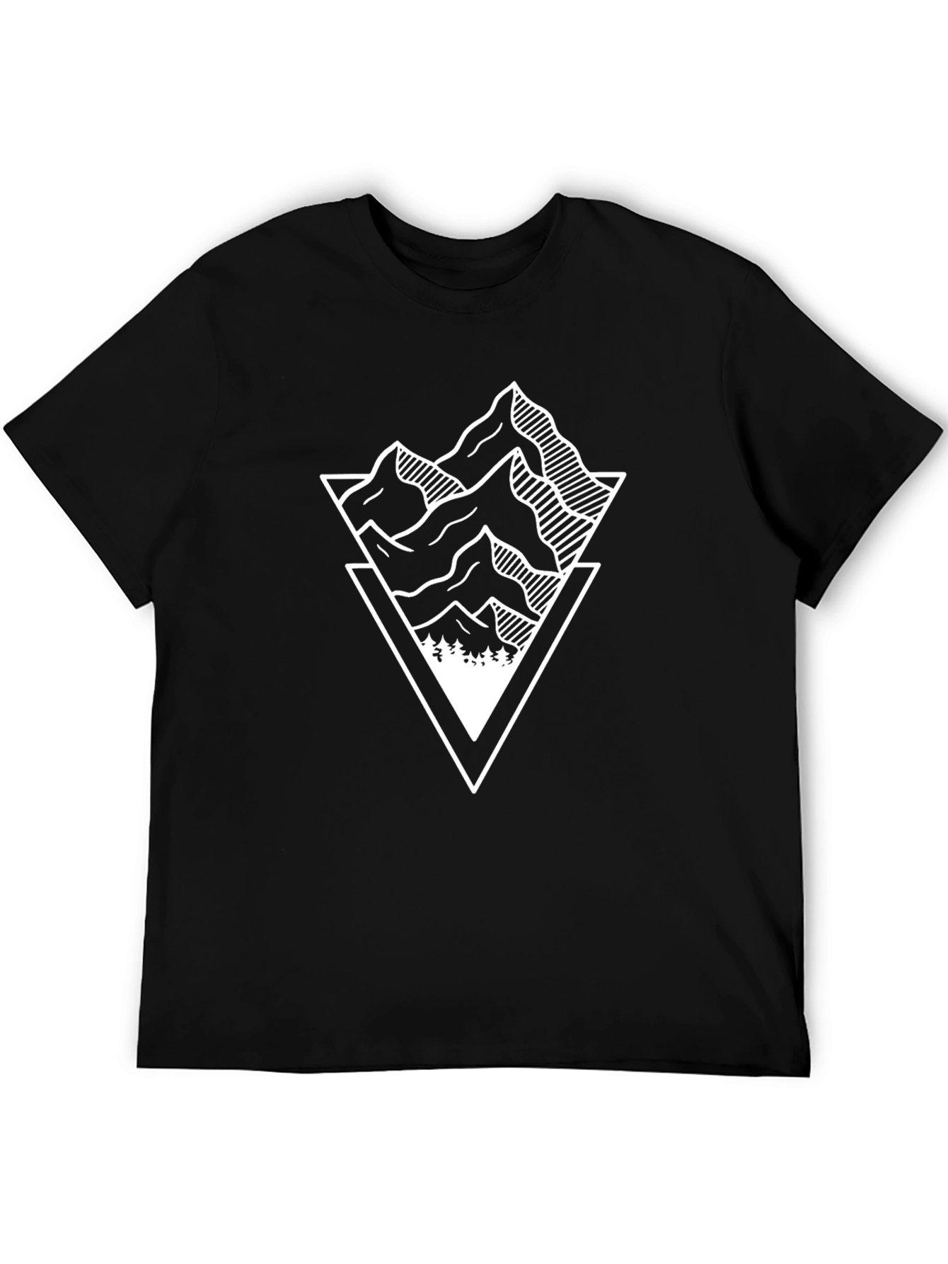 Mountain Peak Graphic Tee - Modern Nature Design