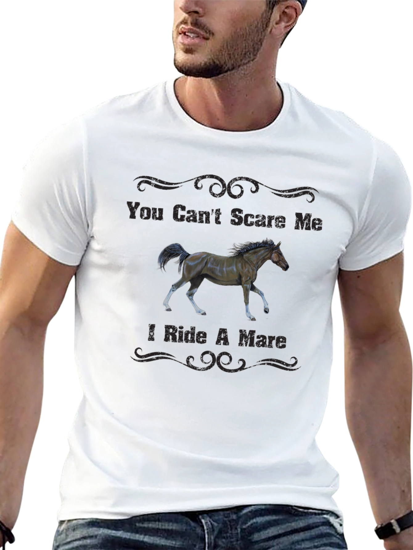 You Cant Scare Me I Ride A Mare T-Shirt