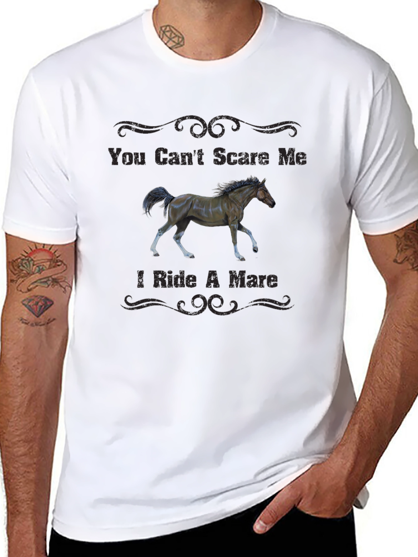 You Cant Scare Me I Ride A Mare T-Shirt