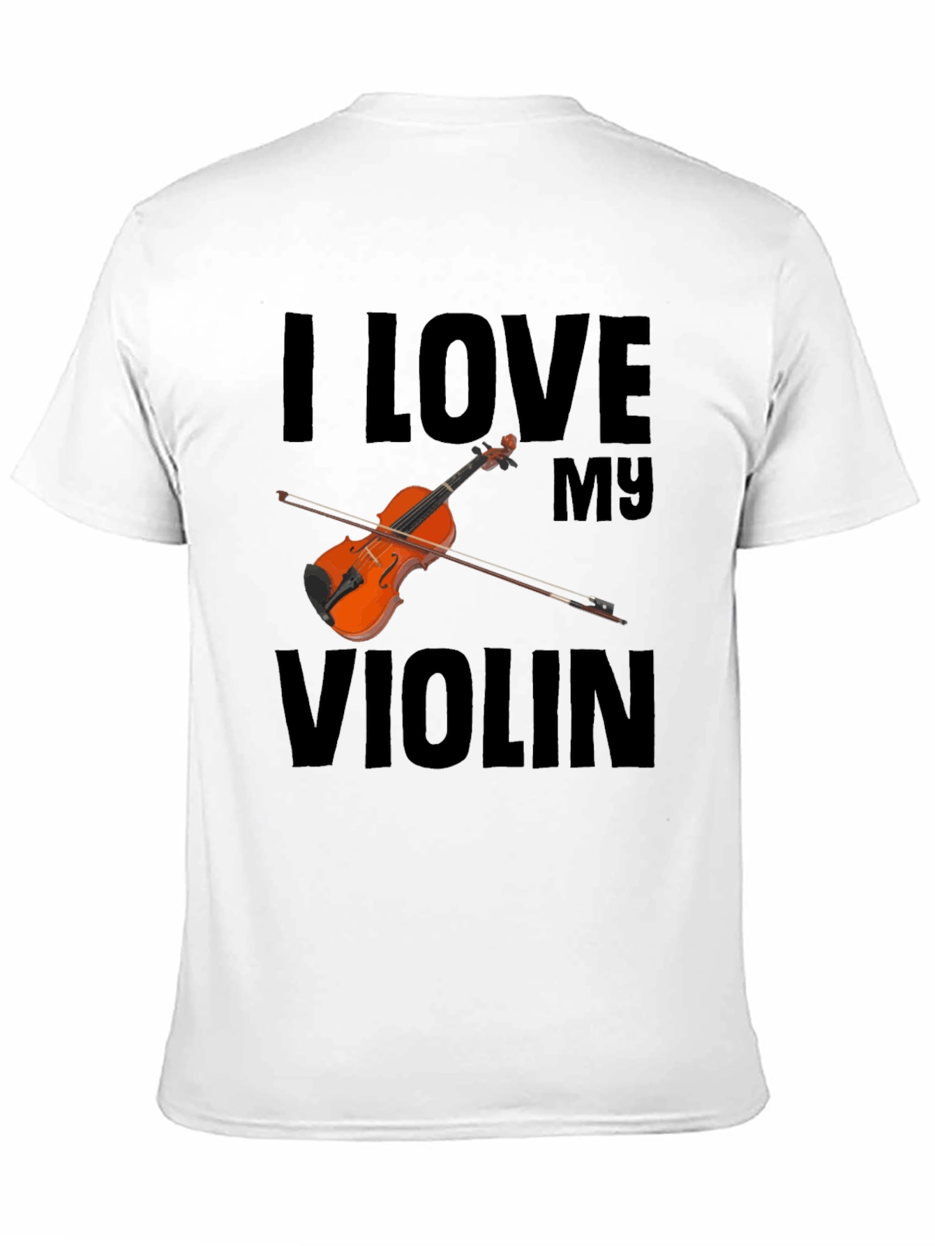 I Love My Violin Black T-Shirt