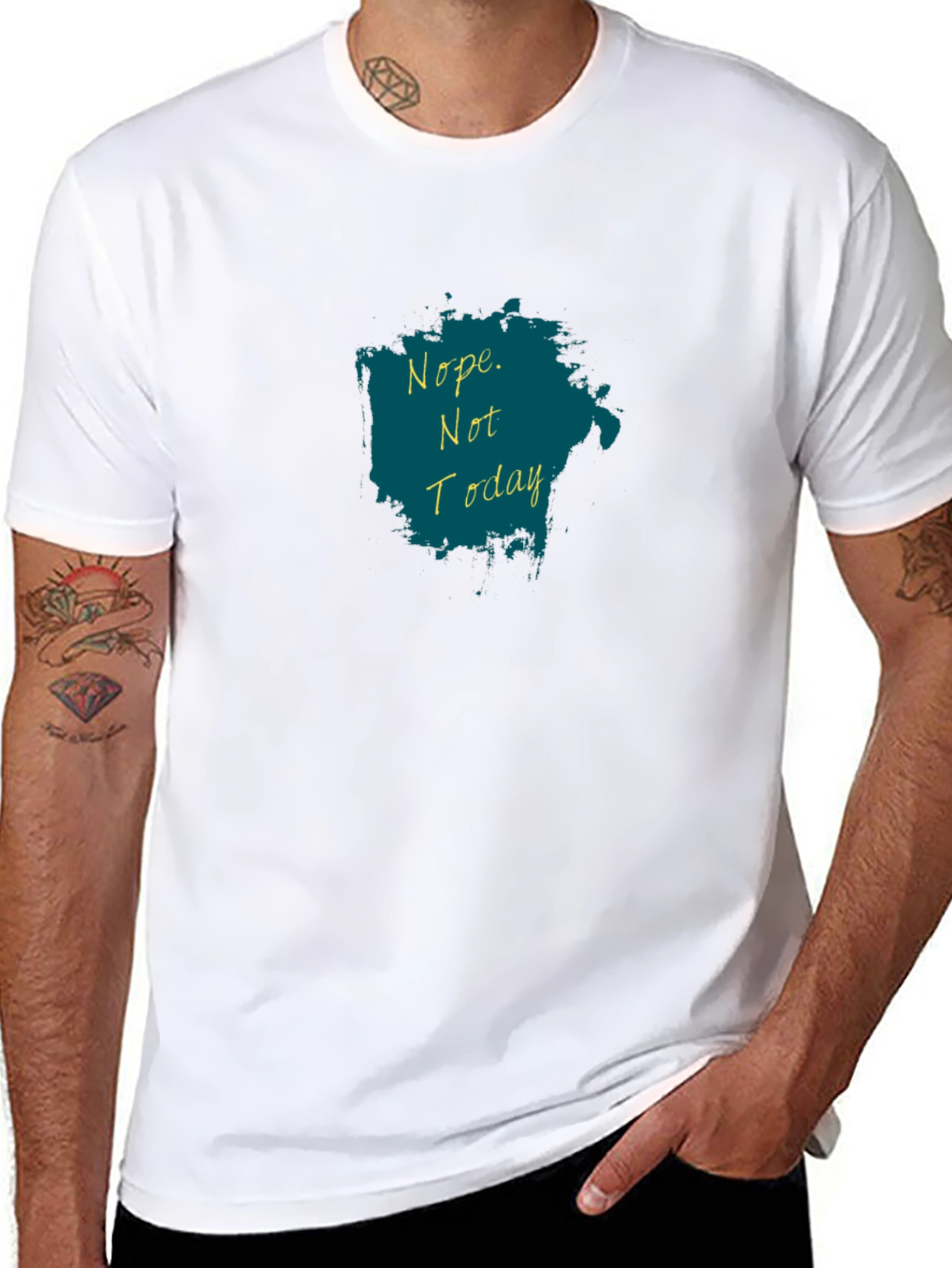 Nope Not Today T-Shirt - Black Graphic Tee