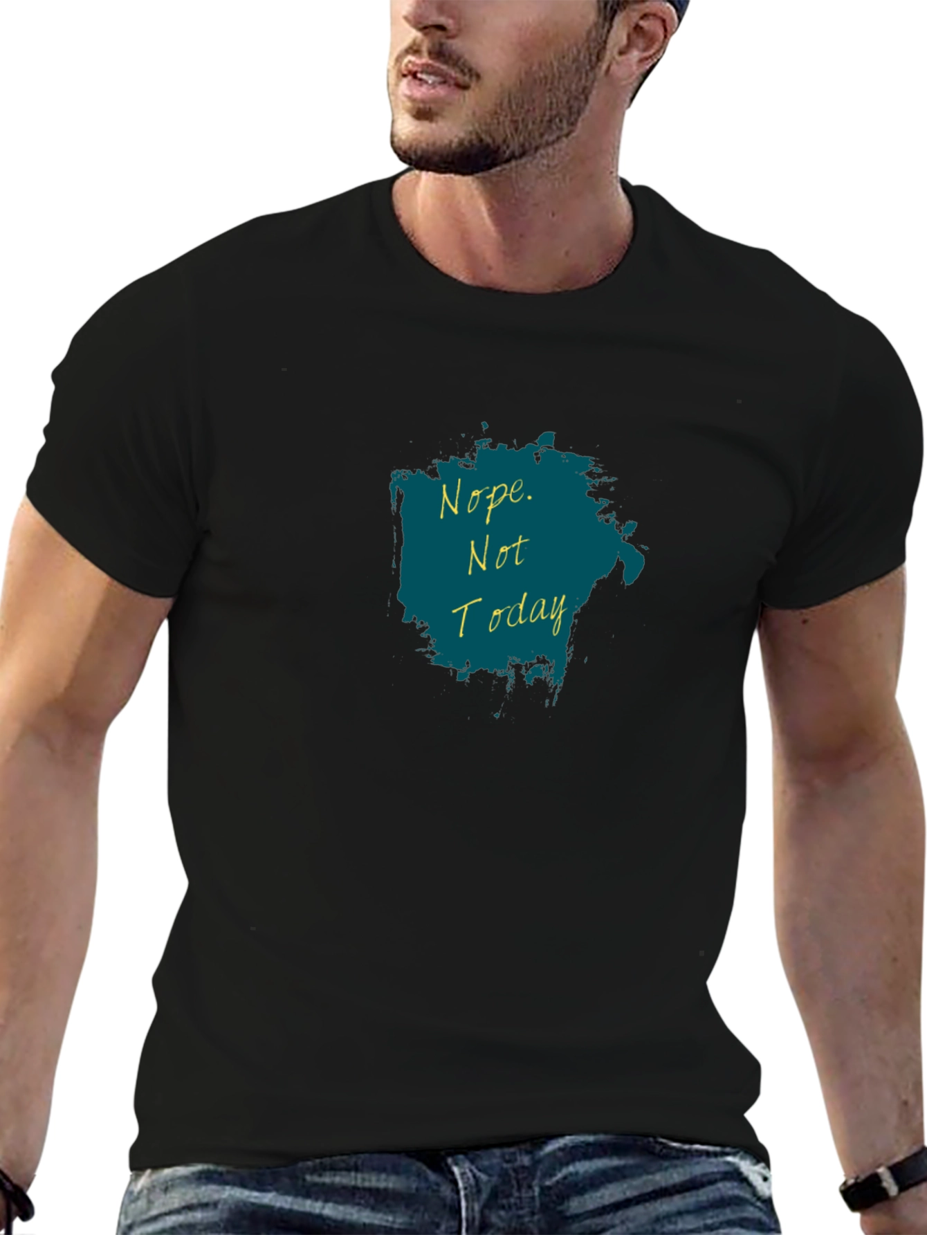 Nope Not Today T-Shirt - Black Graphic Tee