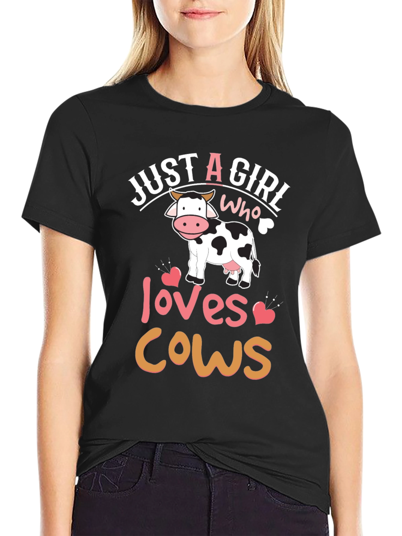 Just A Girl Who Loves Cows T-Shirt