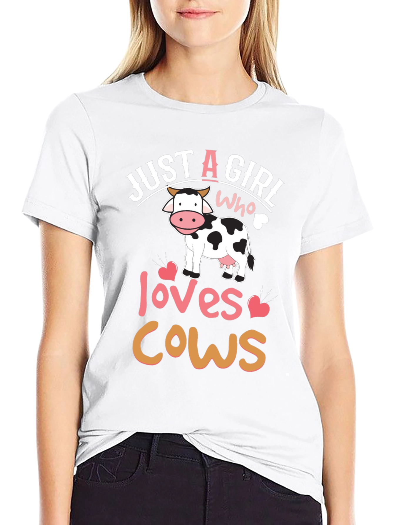 Just A Girl Who Loves Cows T-Shirt