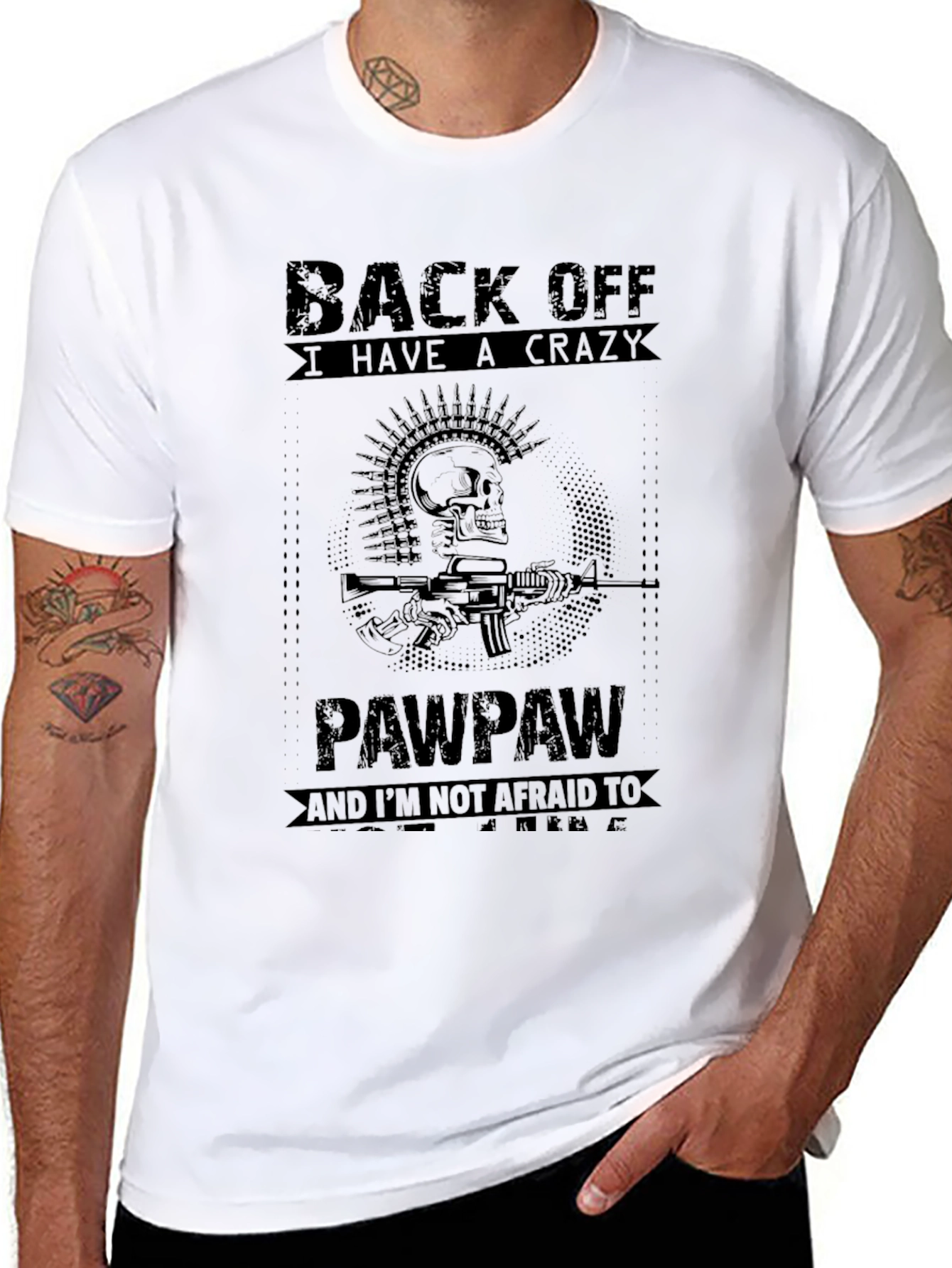 Back Off I Have A Crazy Pawpaw T-Shirt