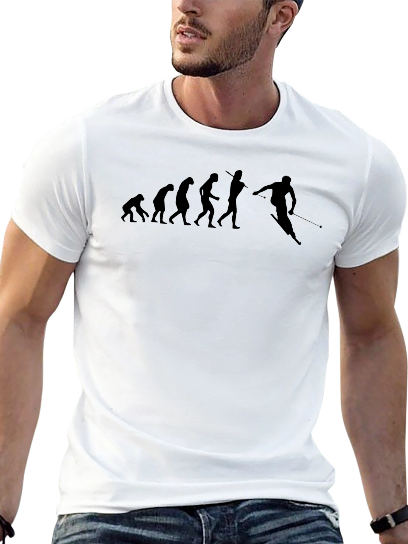 Ski Evolution T-Shirt - Funny Skiing Tee
