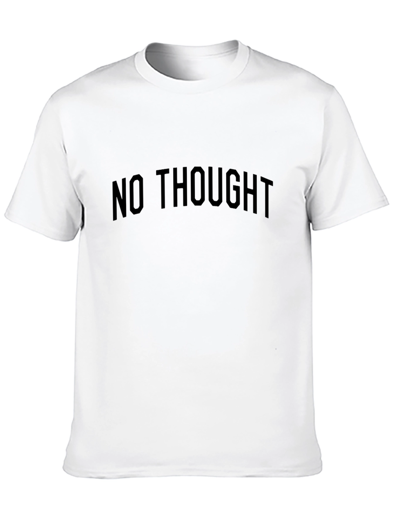 No Thought Black Graphic Tee Shirt