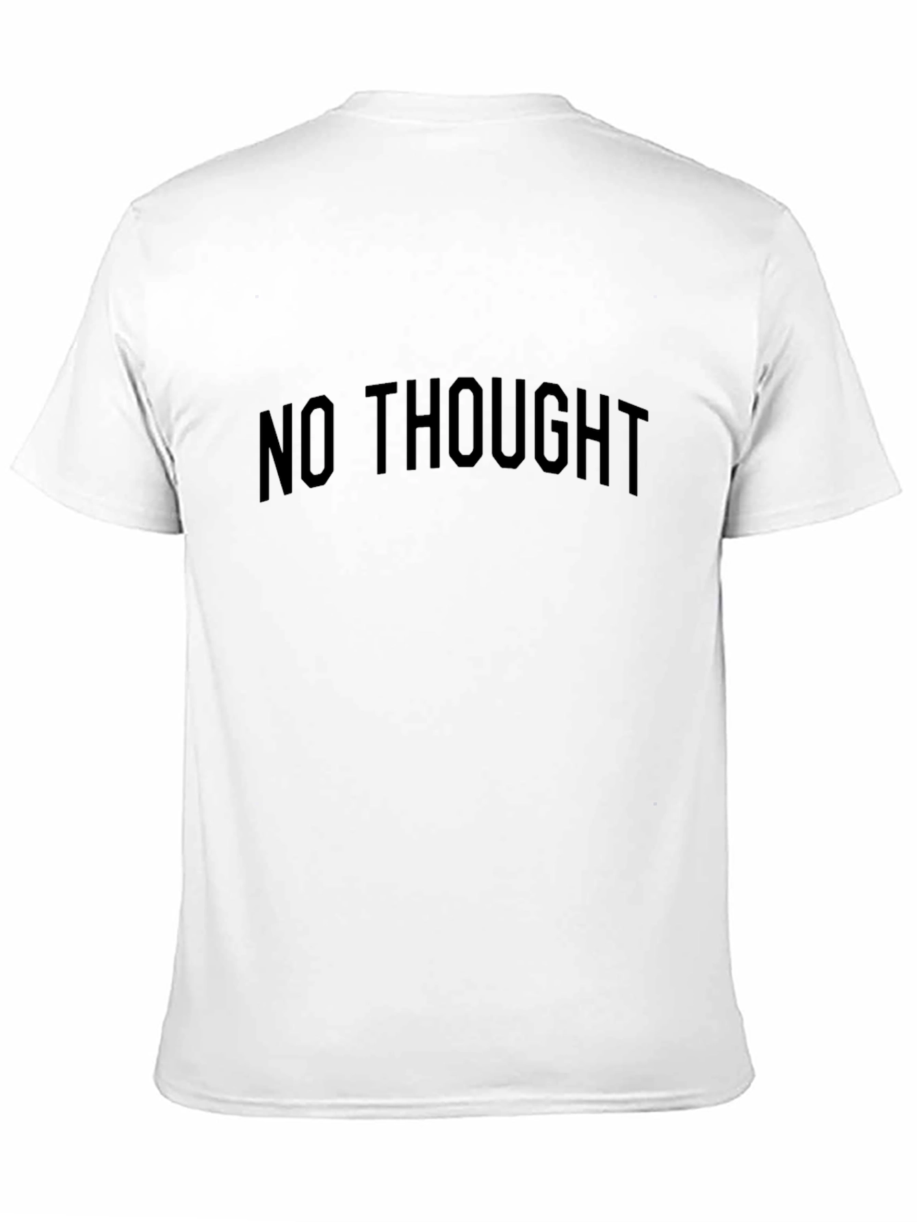 No Thought Black Graphic Tee Shirt
