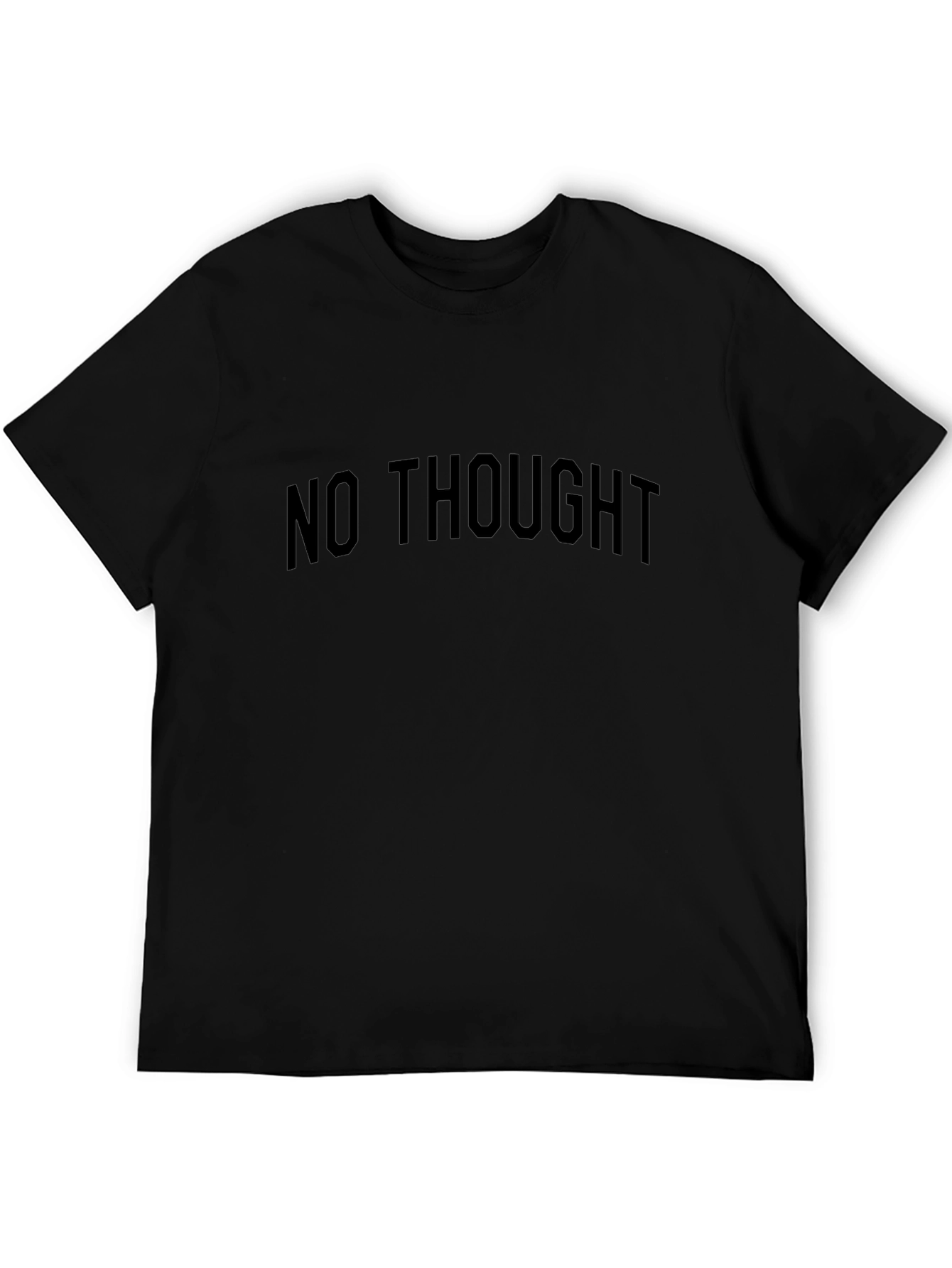 No Thought Black Graphic Tee Shirt