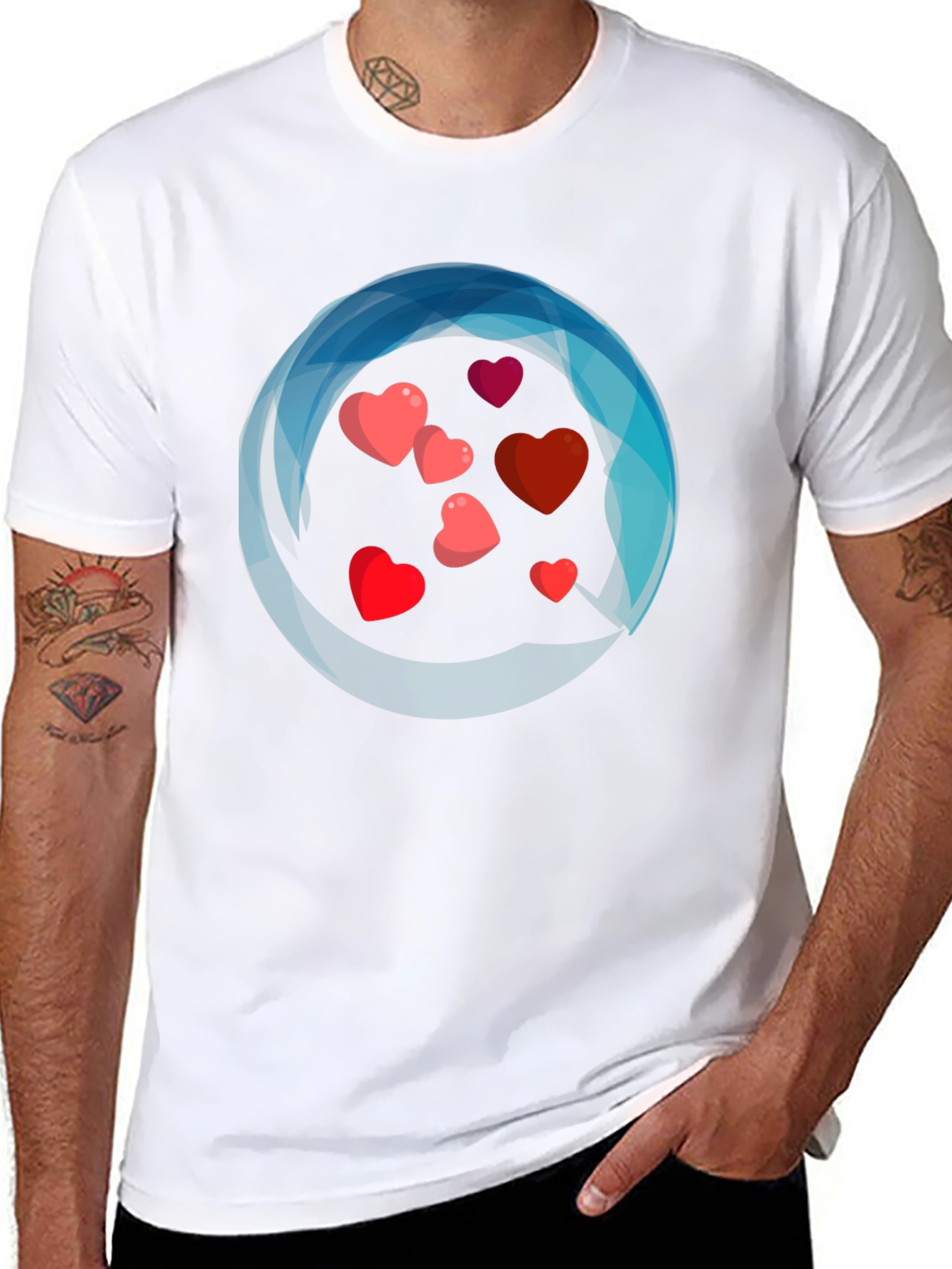 Heart Burst Graphic Tee - Valentines Day Gift