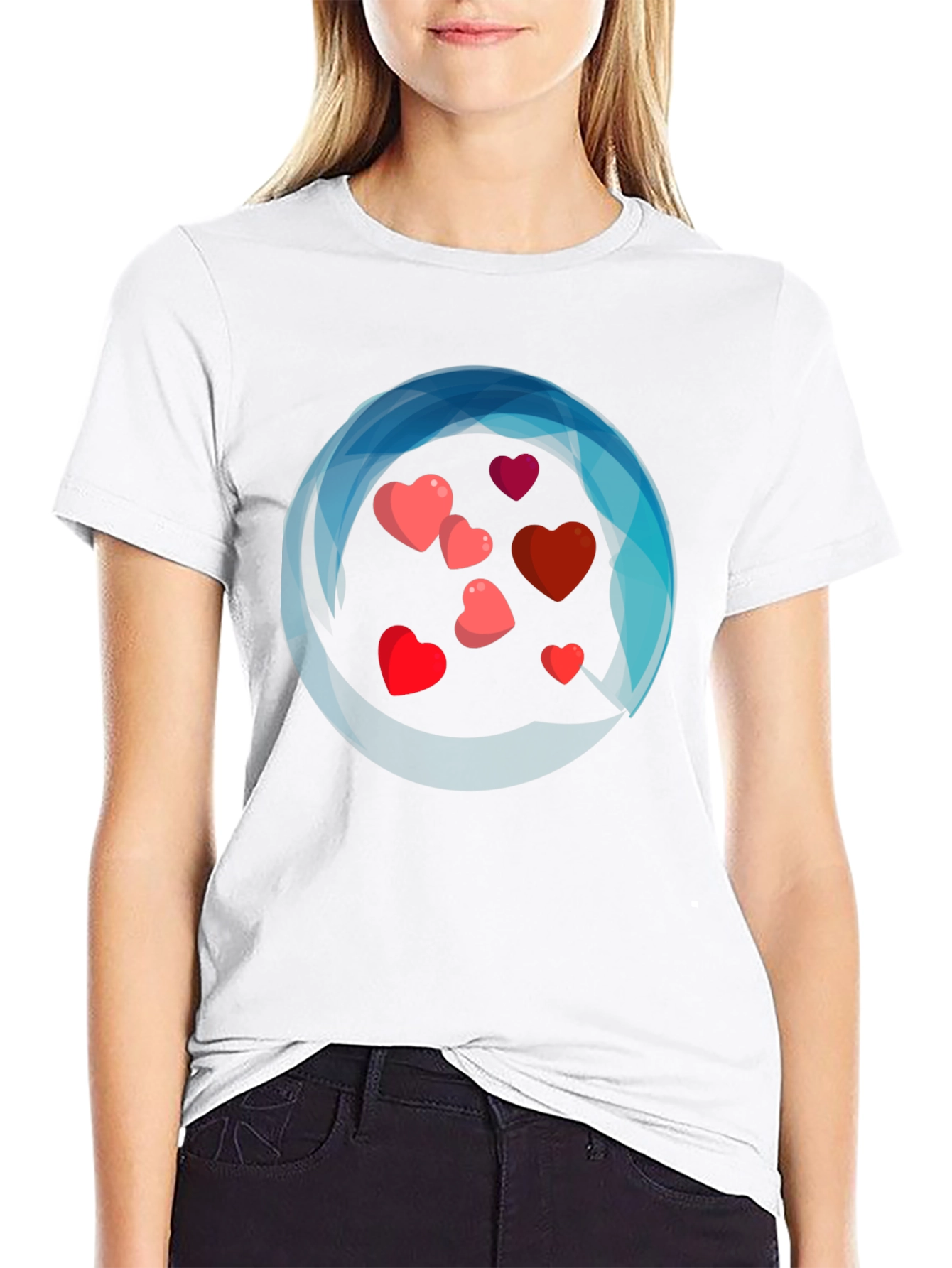 Heart Burst Graphic Tee - Valentines Day Gift