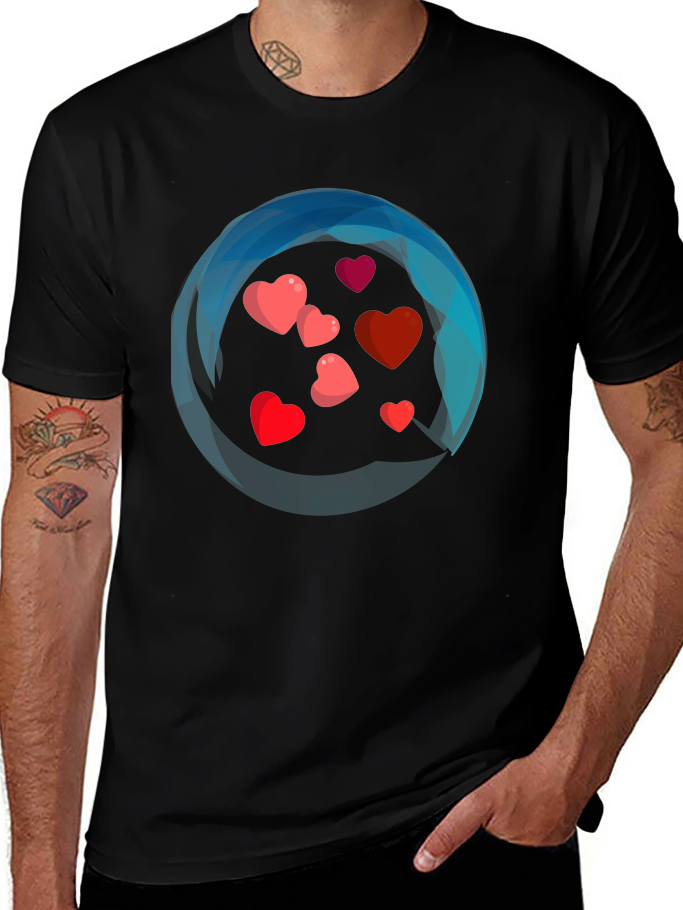 Heart Burst Graphic Tee - Valentines Day Gift