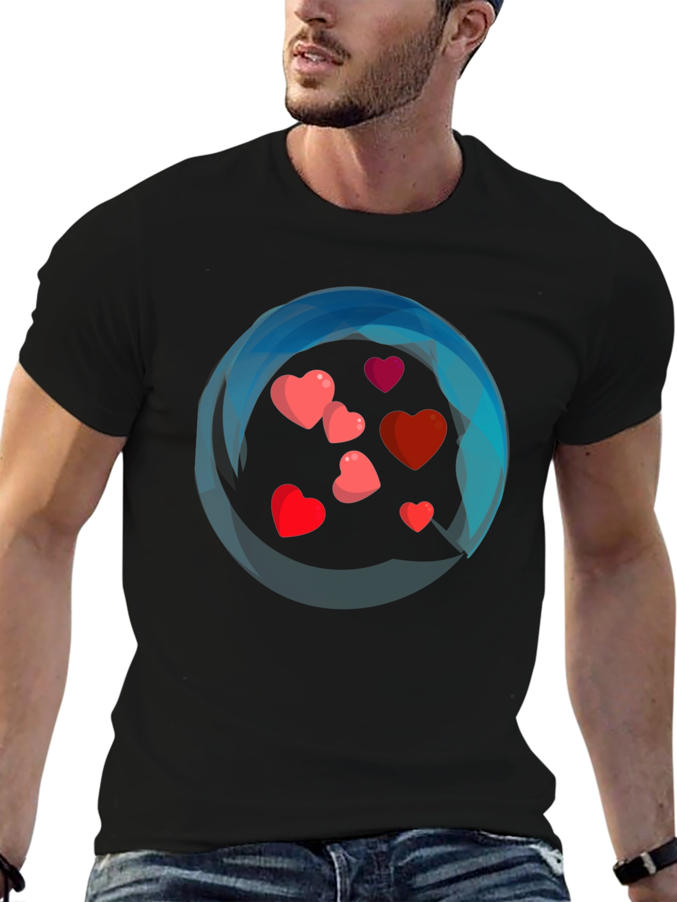 Heart Burst Graphic Tee - Valentines Day Gift