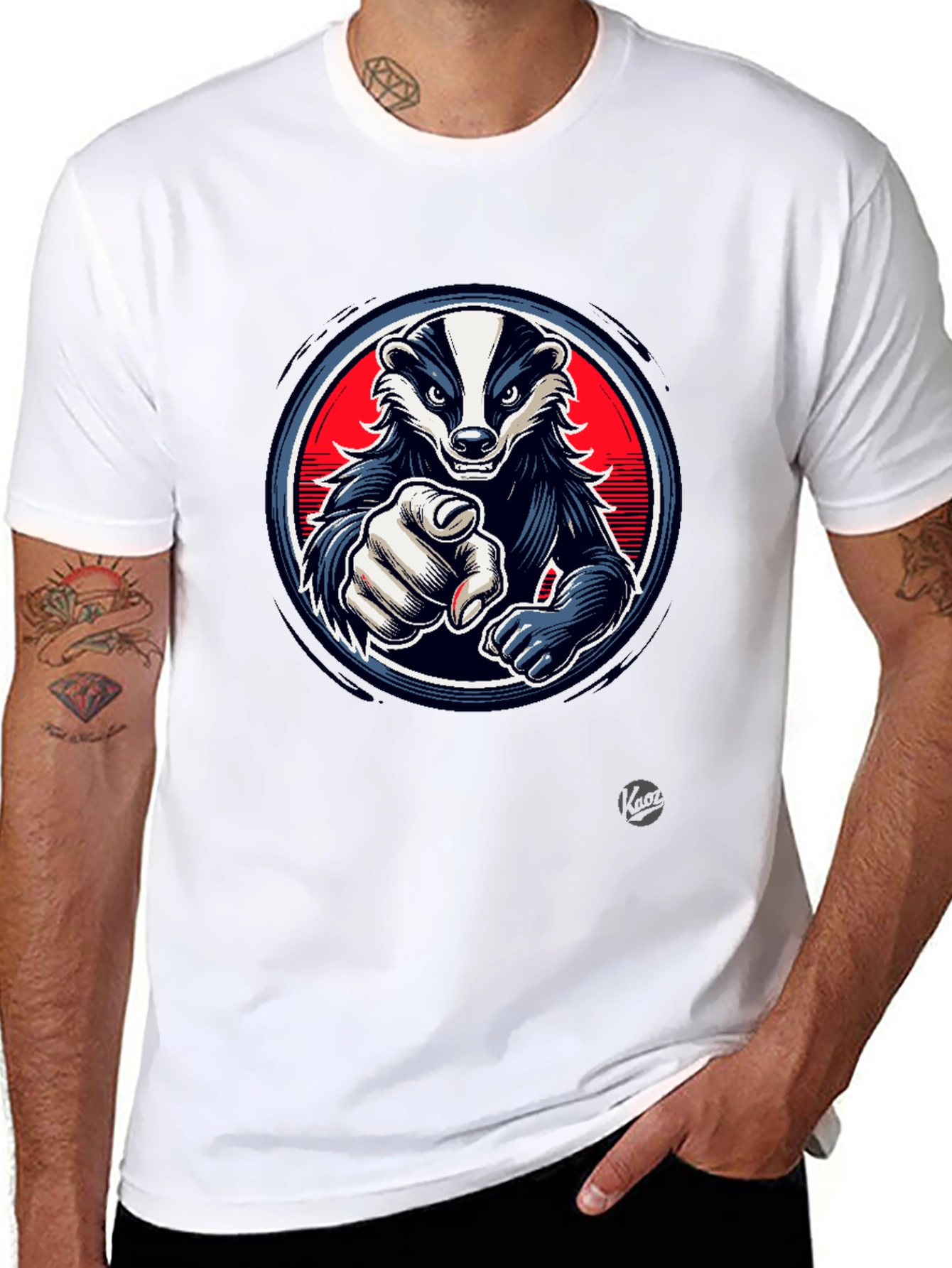 Cool Badger Graphic T-Shirt