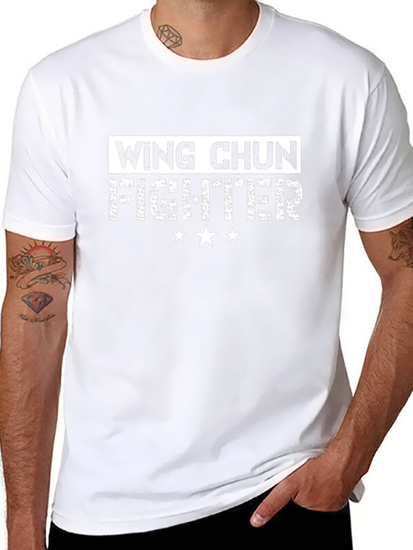 Wing Chun Fighter Graphic T-Shirt