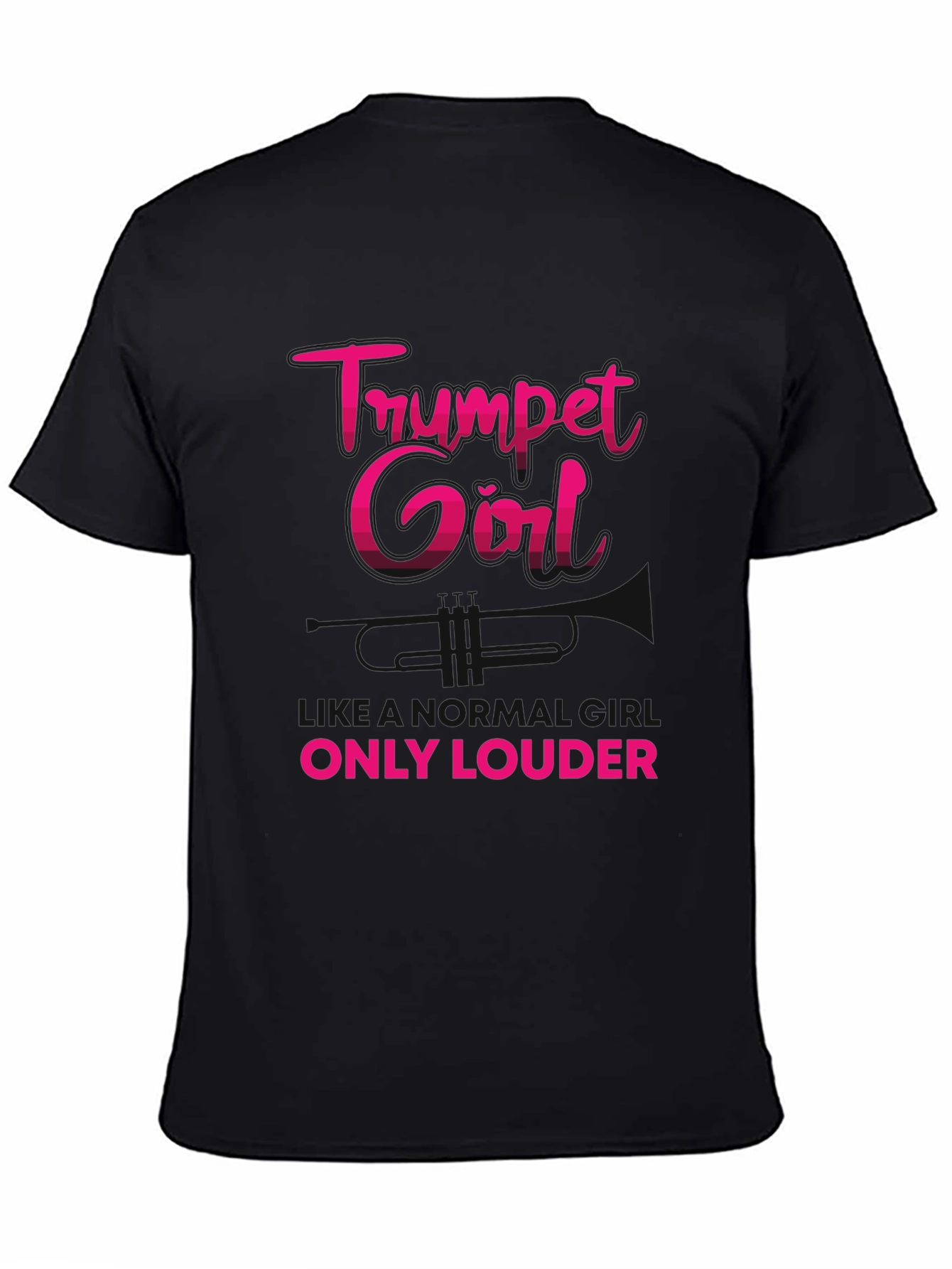 Trumpet Girl T-Shirt - Musicians Graphic Tee