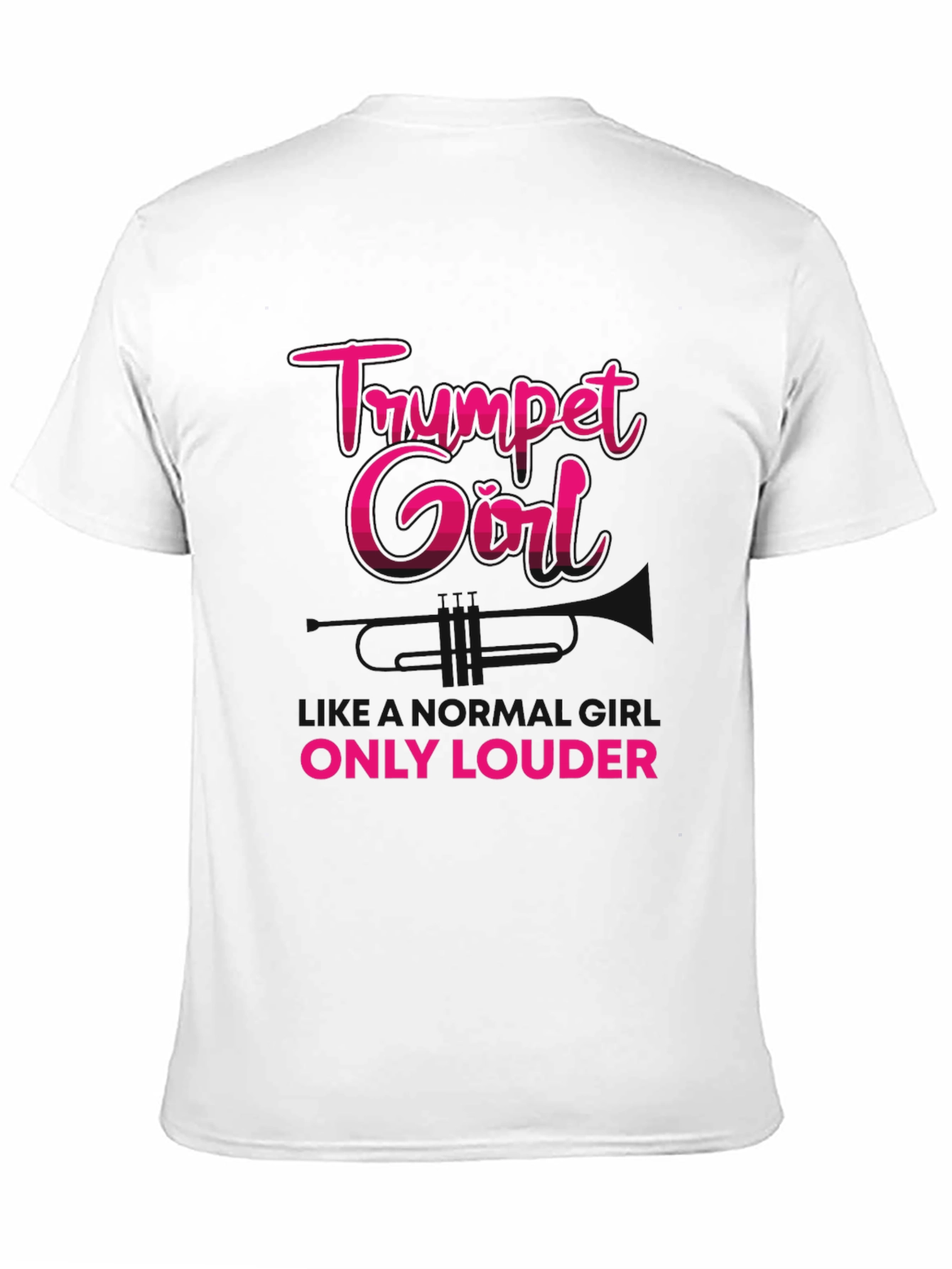 Trumpet Girl T-Shirt - Musicians Graphic Tee