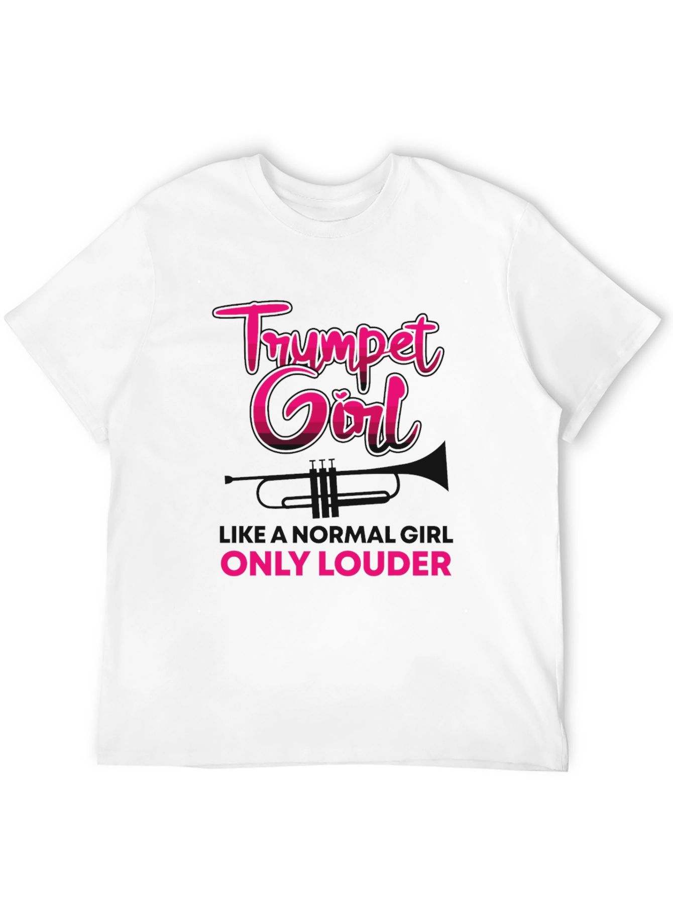 Trumpet Girl T-Shirt - Musicians Graphic Tee