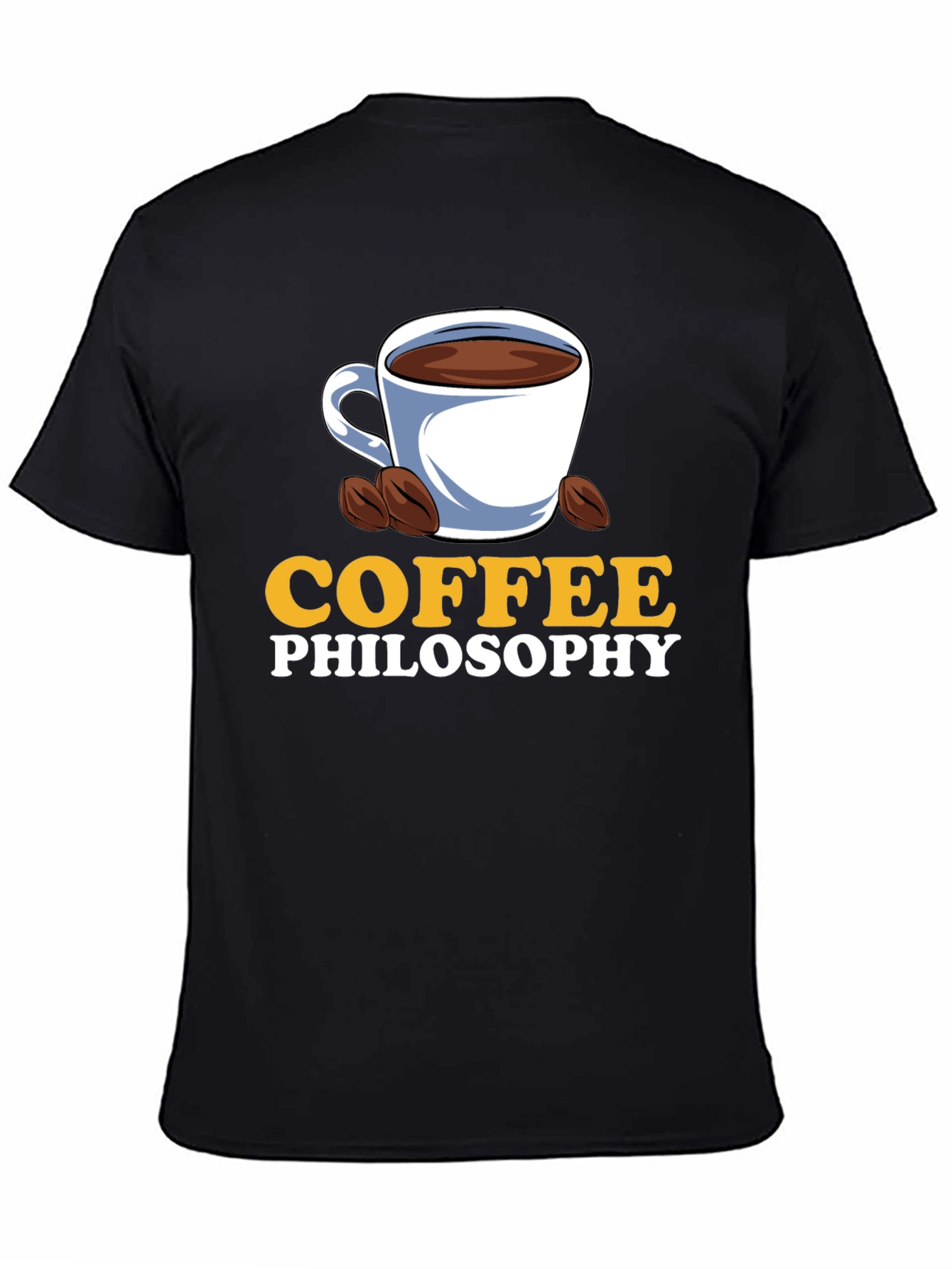 Coffee Philosophy Graphic T-Shirt - Brew Up Some Wisdom