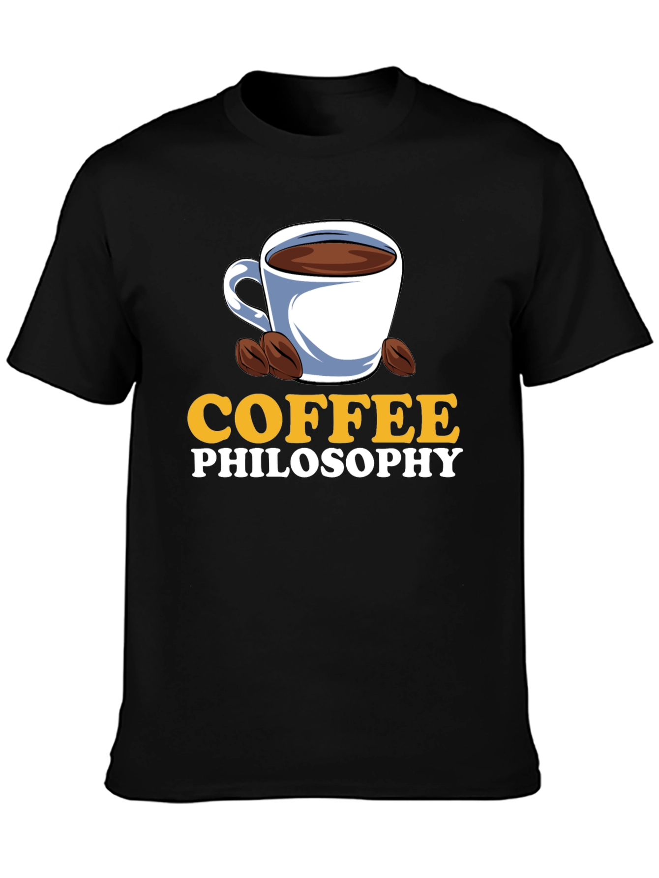 Coffee Philosophy Graphic T-Shirt - Brew Up Some Wisdom