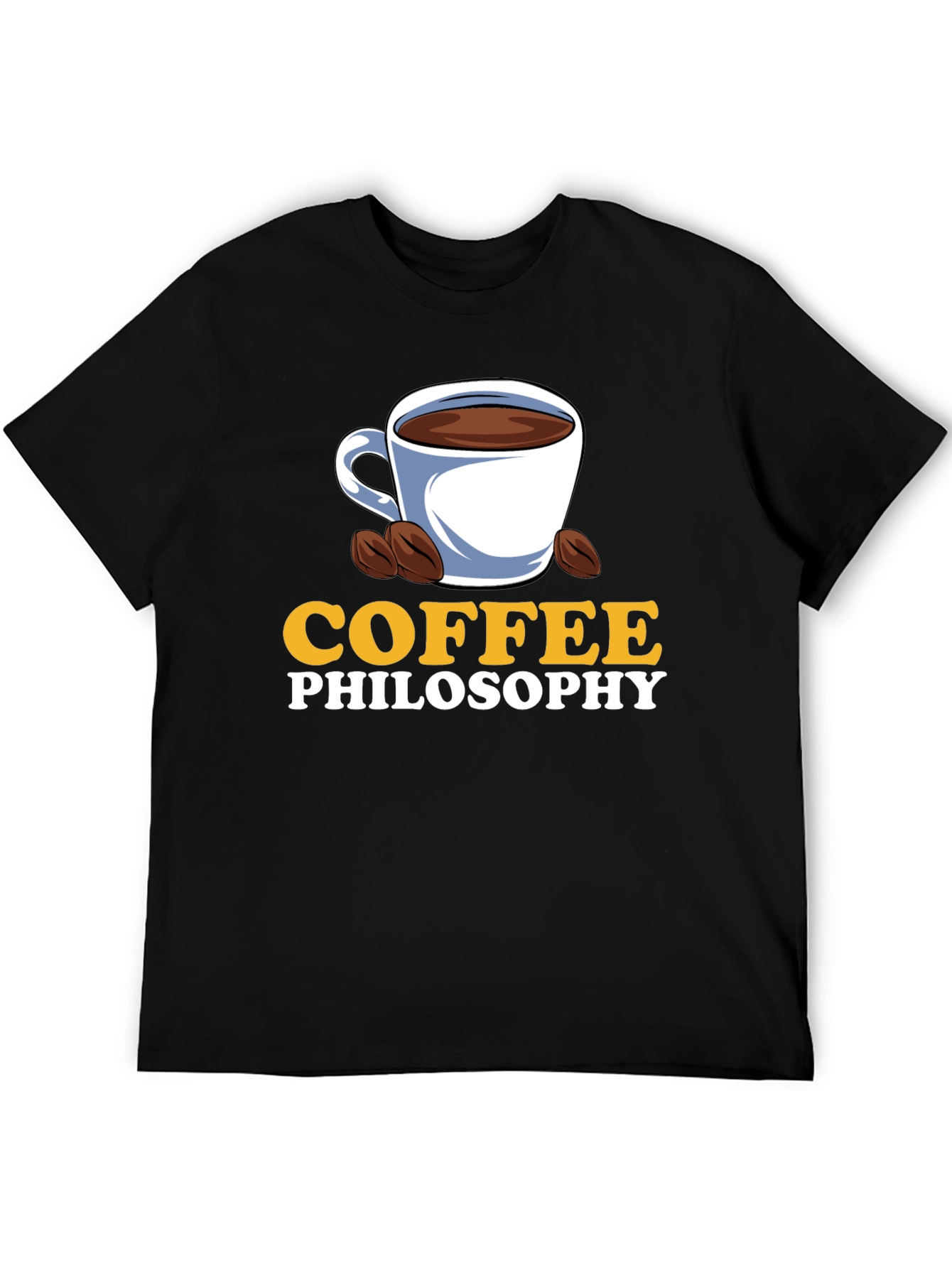 Coffee Philosophy Graphic T-Shirt - Brew Up Some Wisdom