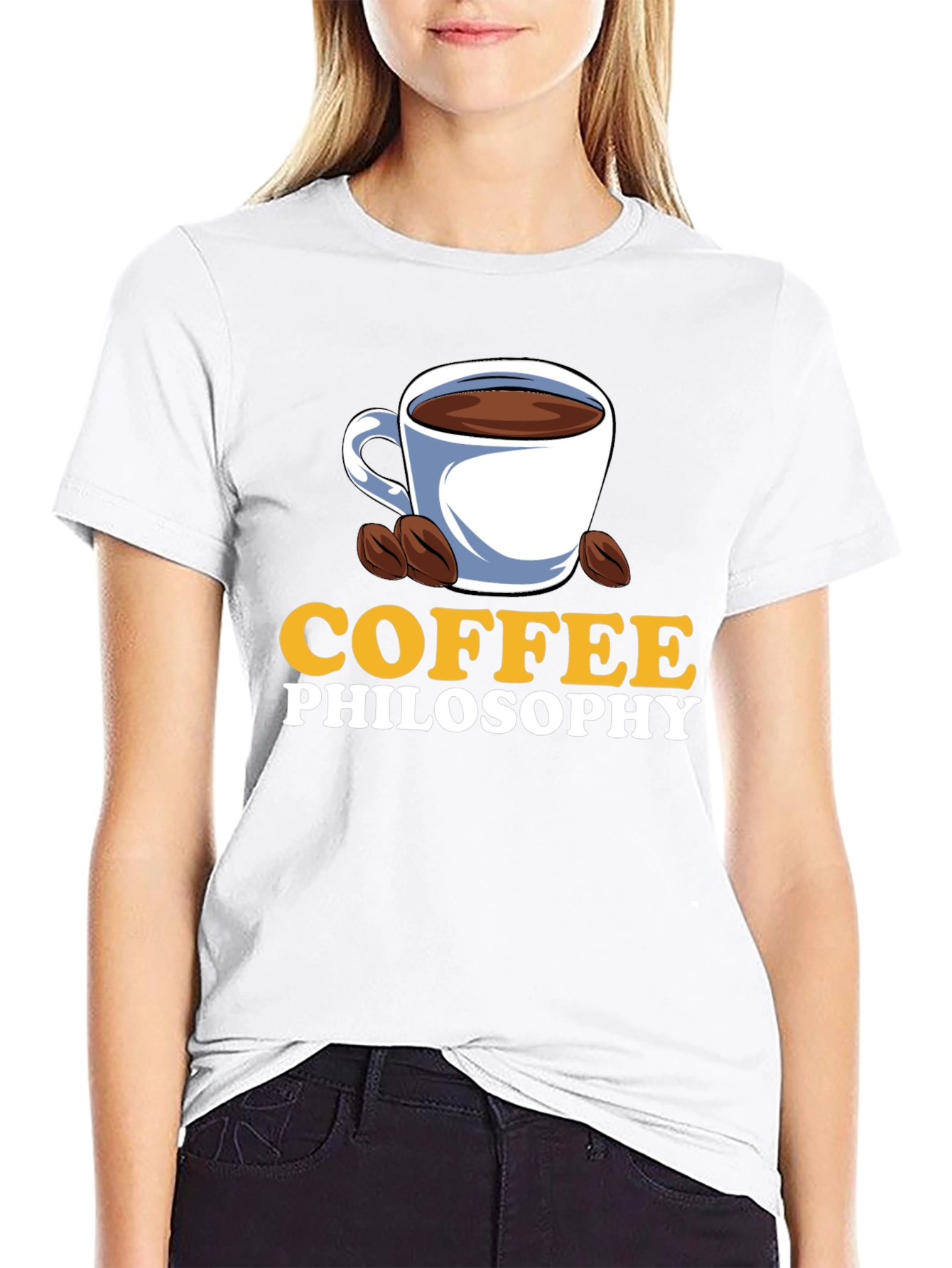 Coffee Philosophy Graphic T-Shirt - Brew Up Some Wisdom