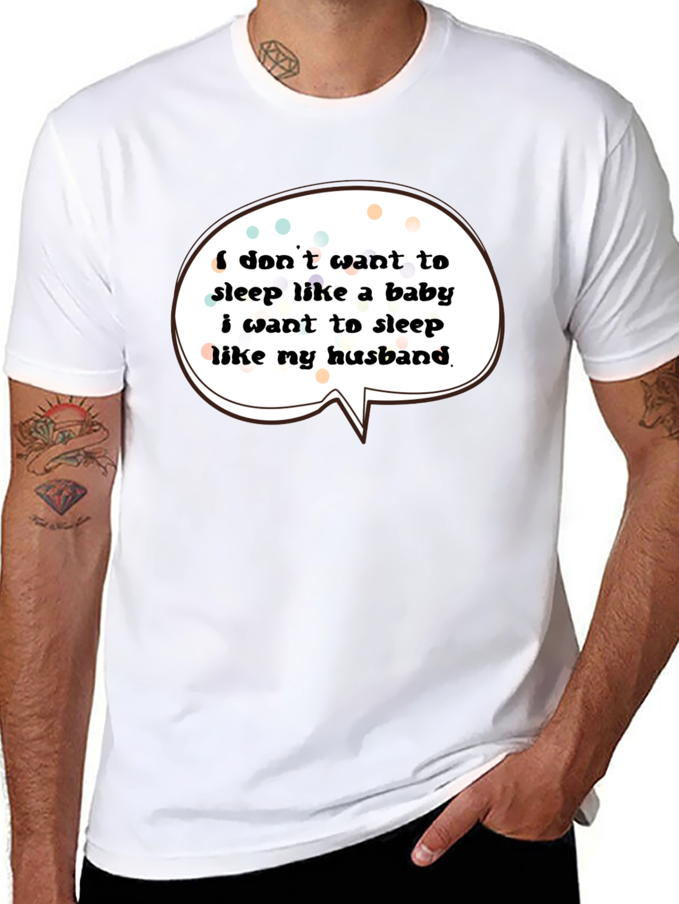Funny Husband Sleep T-Shirt