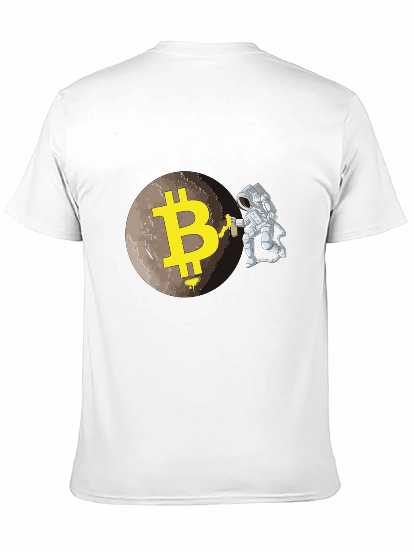 Bitcoin Moon Astronaut Graphic T-Shirt