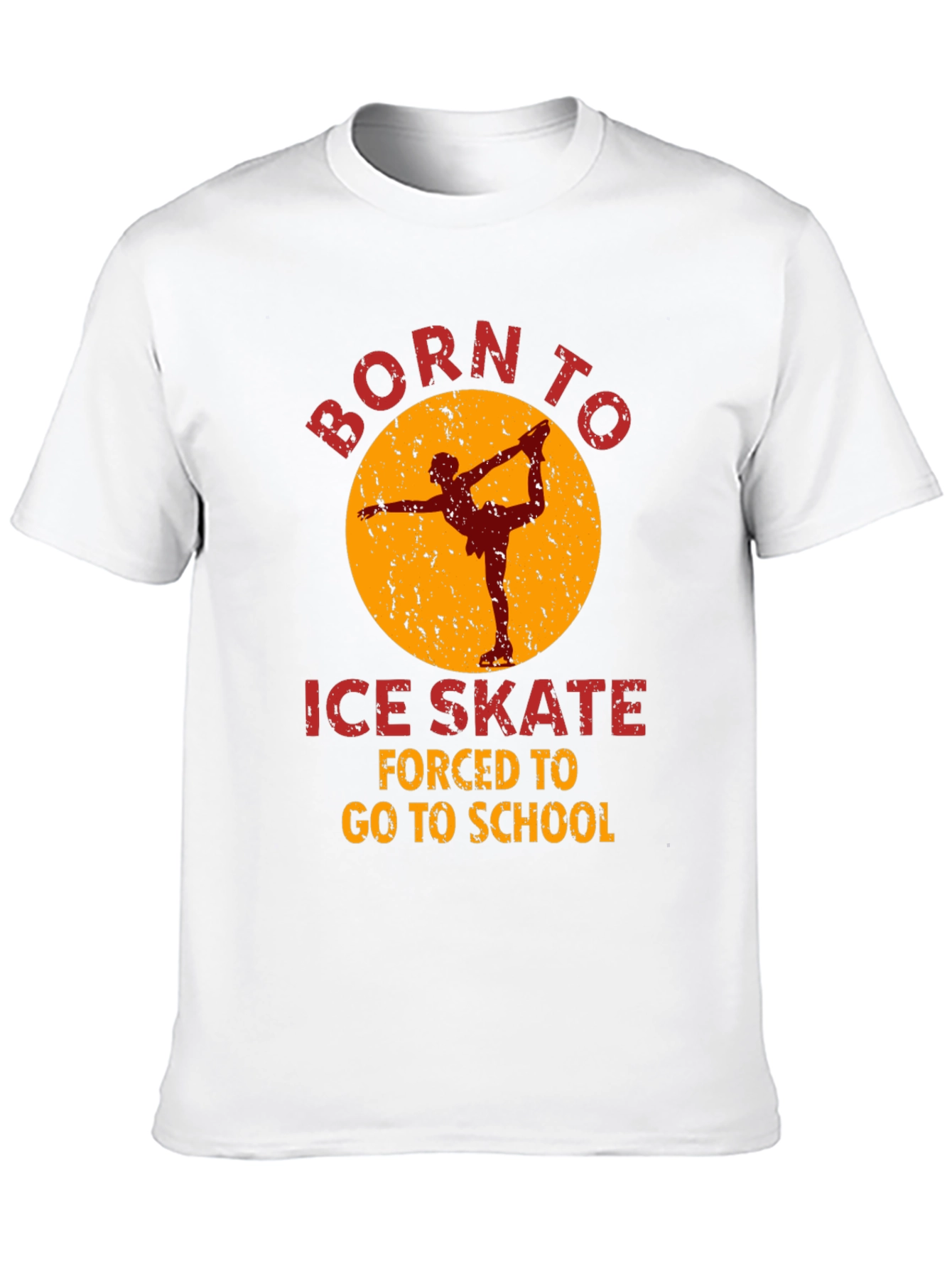 Born To Ice Skate Graphic T-Shirt