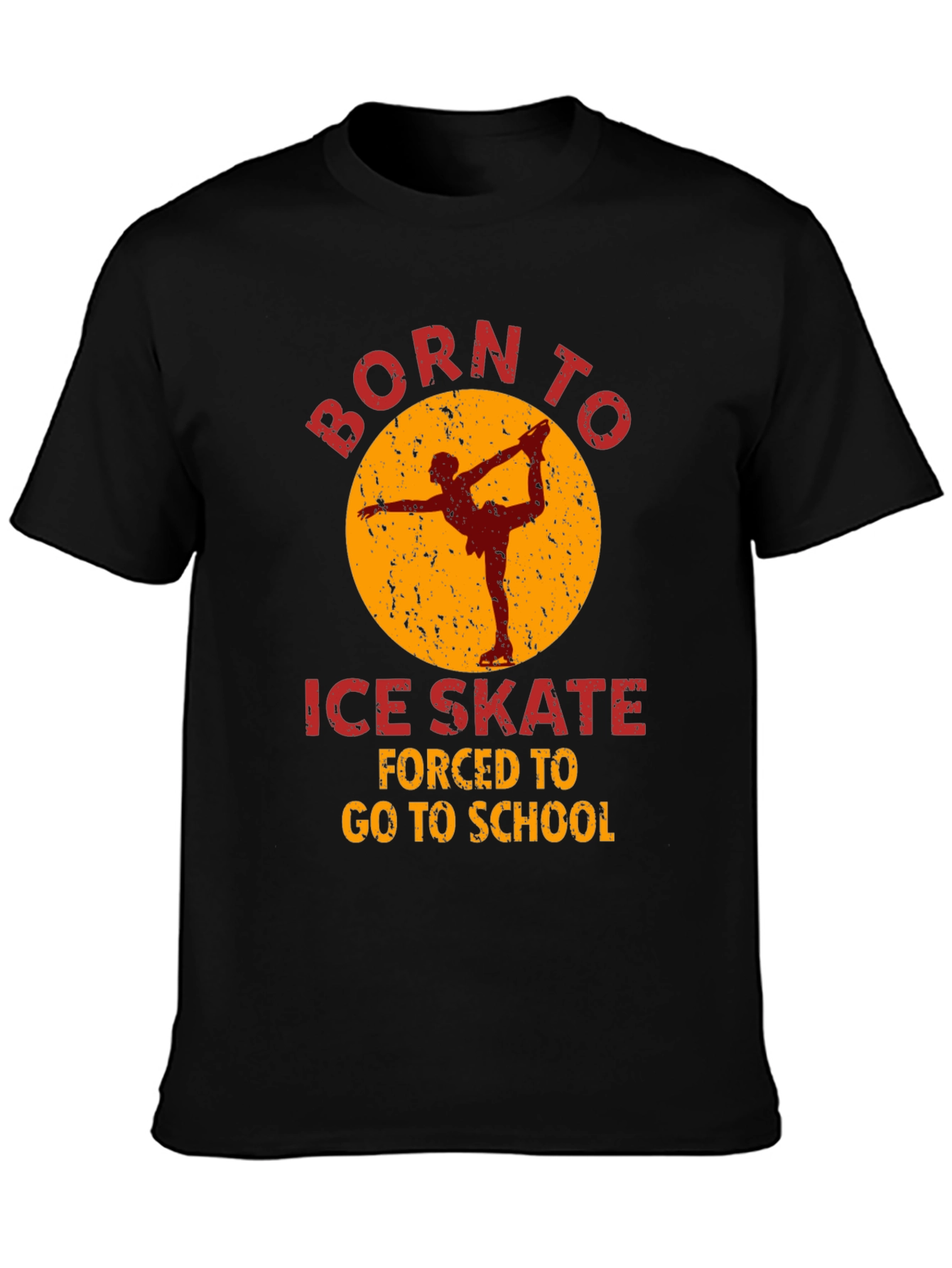 Born To Ice Skate Graphic T-Shirt