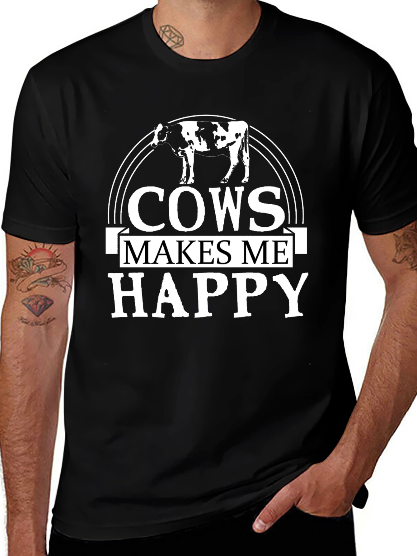 Cows Make Me Happy T-Shirt