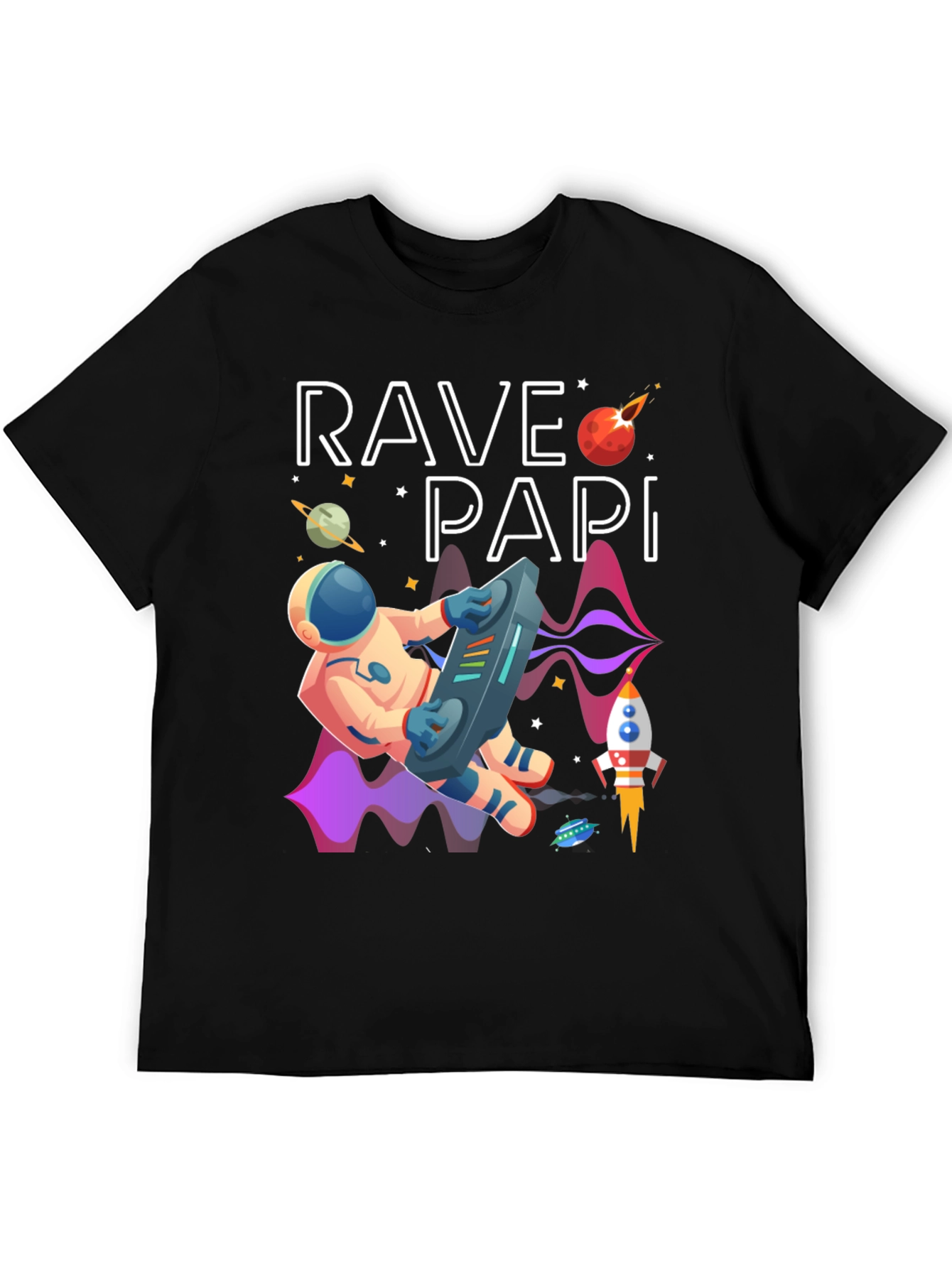 Rave Papi Space DJ Graphic Tee