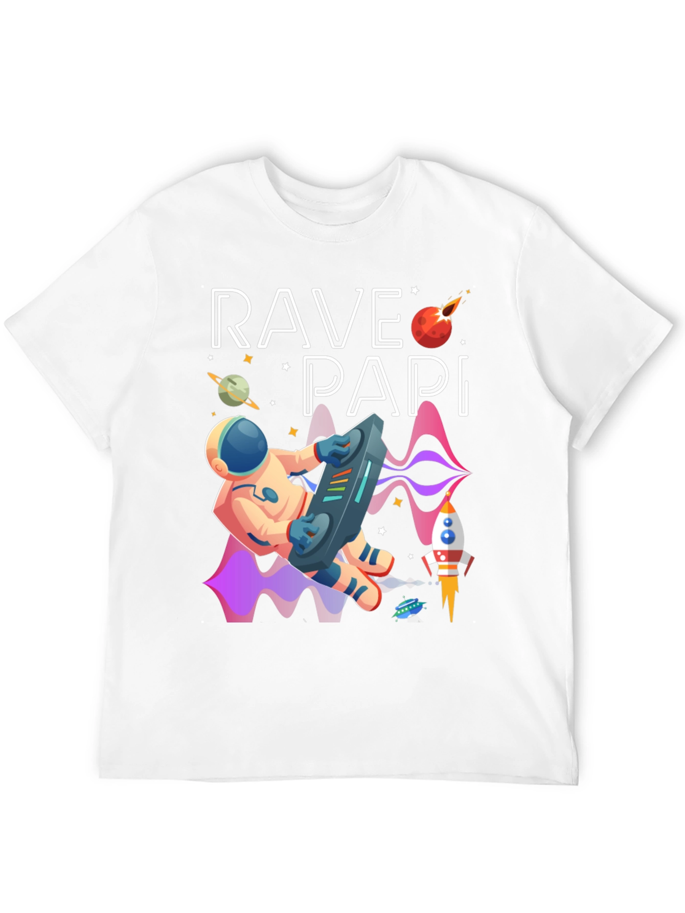 Rave Papi Space DJ Graphic Tee