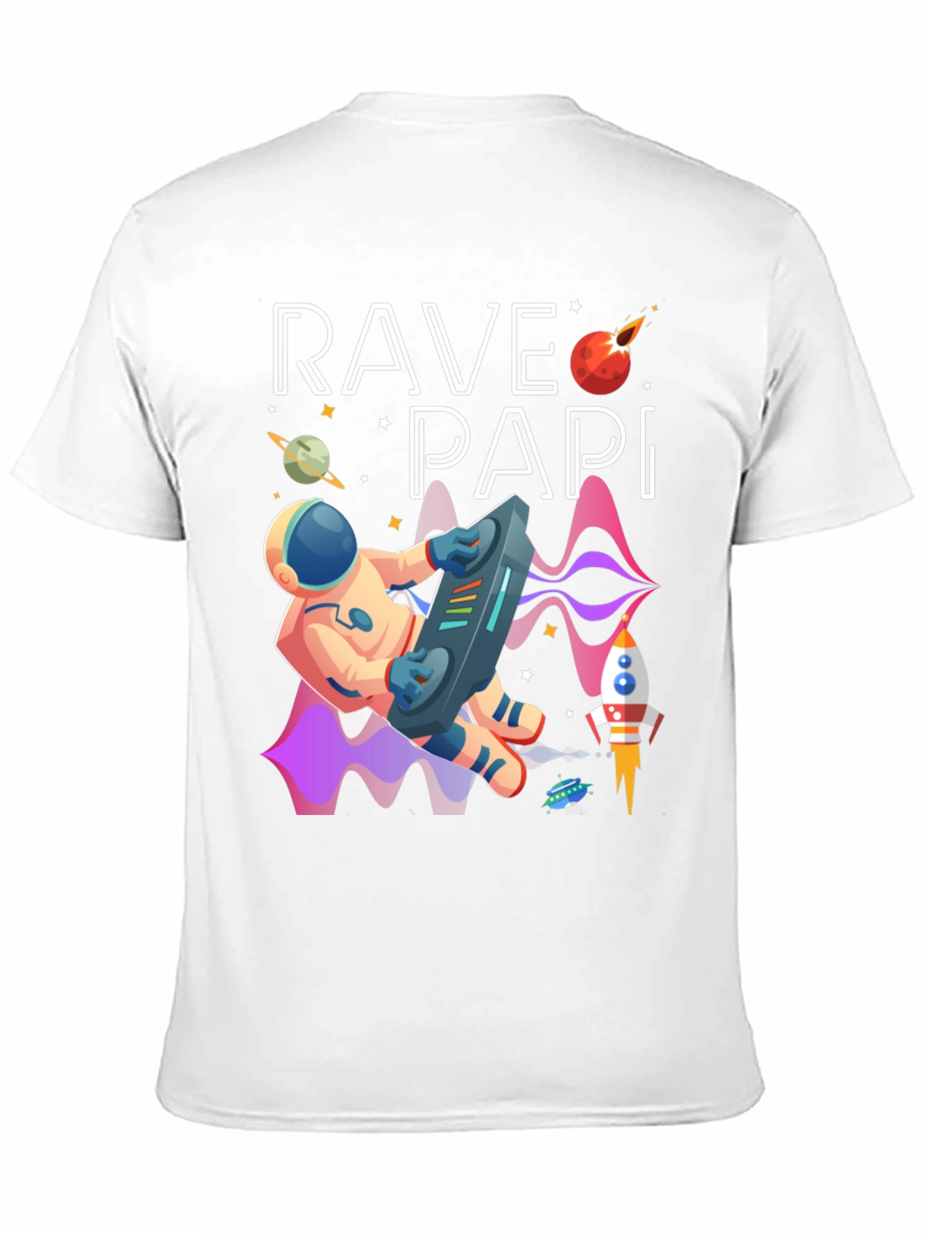 Rave Papi Space DJ Graphic Tee