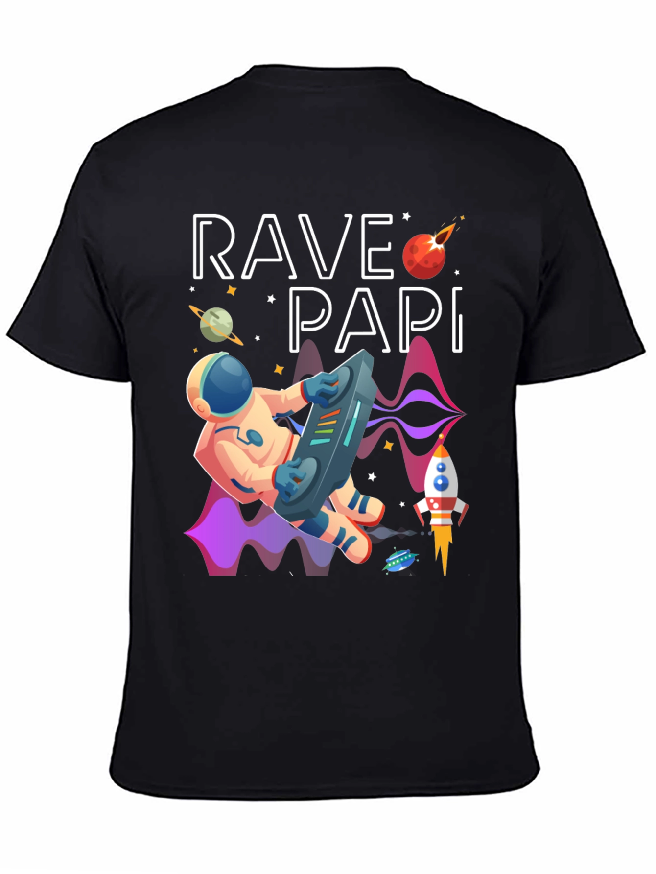 Rave Papi Space DJ Graphic Tee