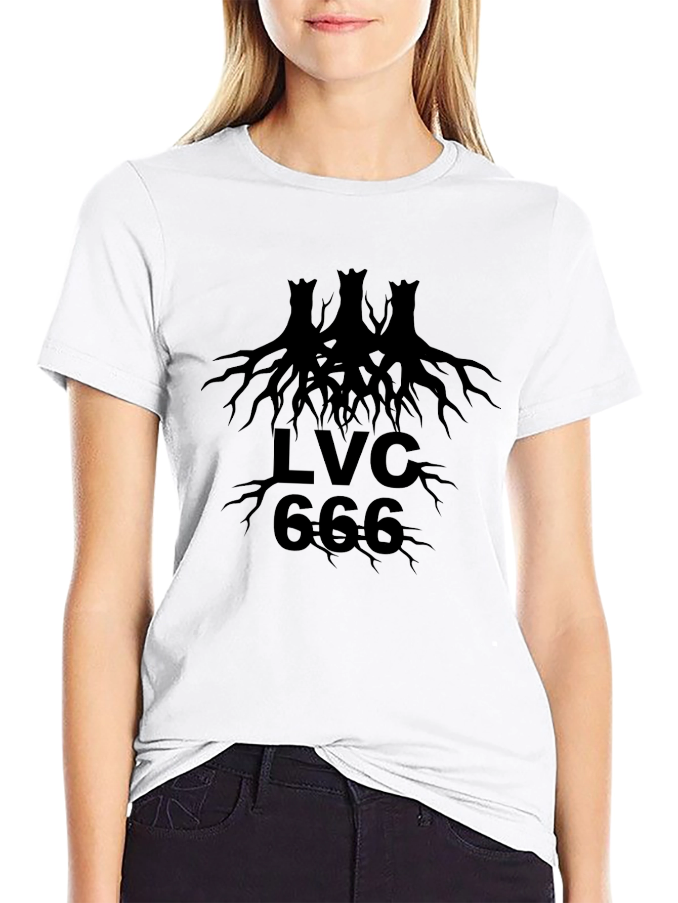 LVC 666 Black Graphic Tee