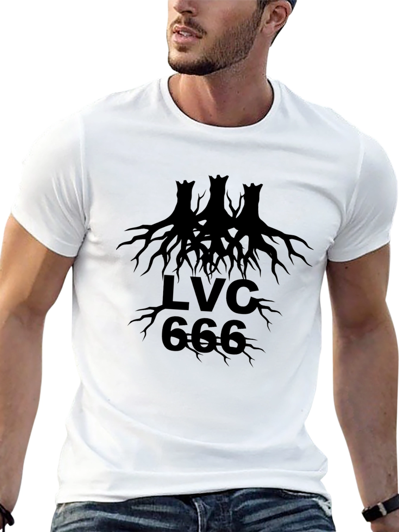 LVC 666 Black Graphic Tee
