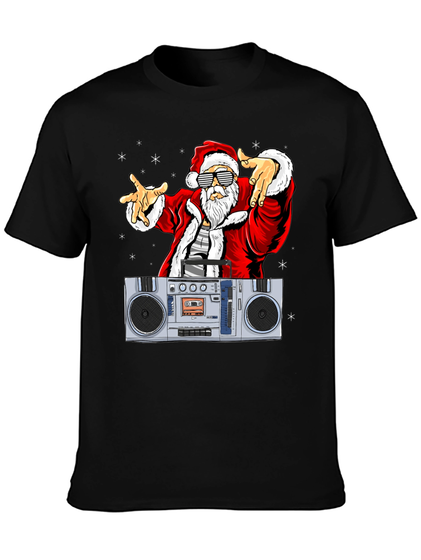 Cool Santa Boombox Graphic Tee