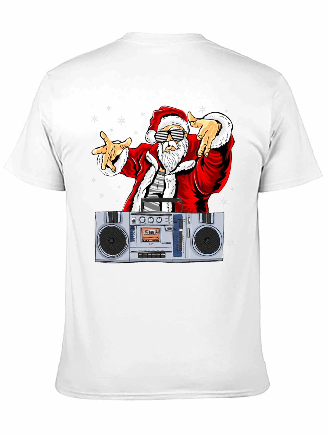 Cool Santa Boombox Graphic Tee