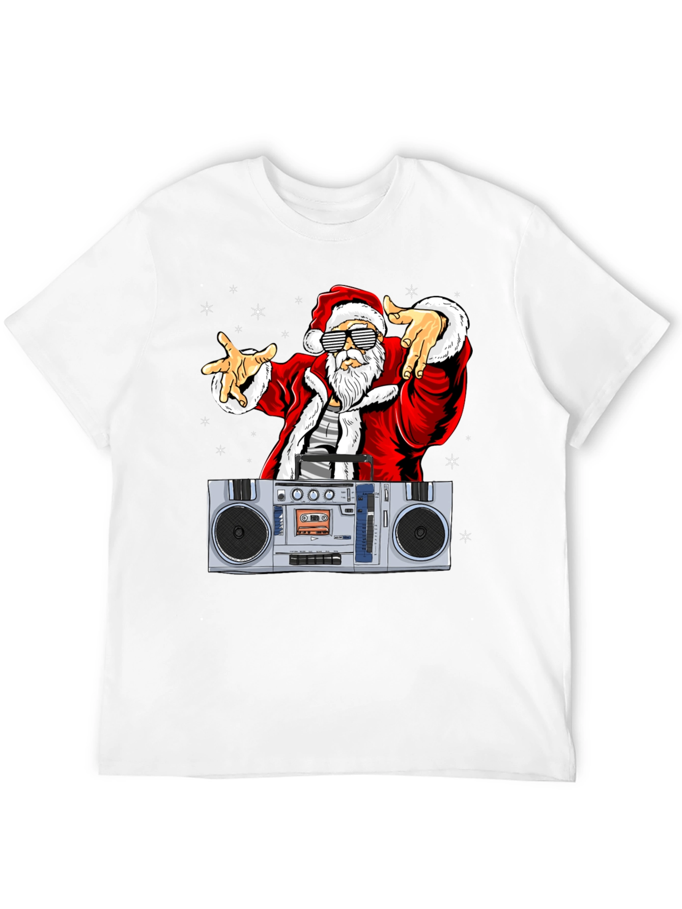Cool Santa Boombox Graphic Tee