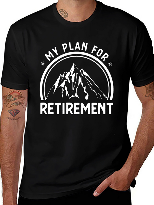 My Plan For Retirement Black Mountain Graphic Tee