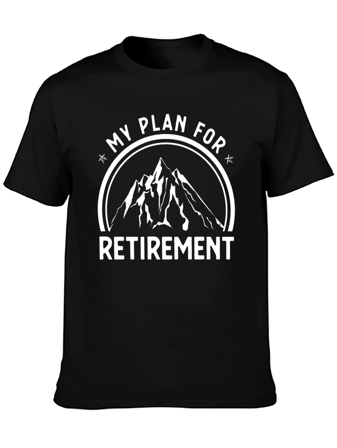 My Plan For Retirement Black Mountain Graphic Tee
