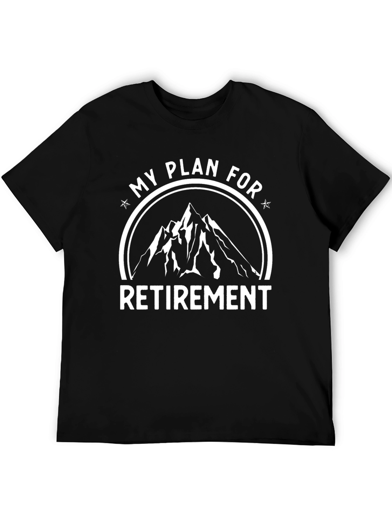 My Plan For Retirement Black Mountain Graphic Tee