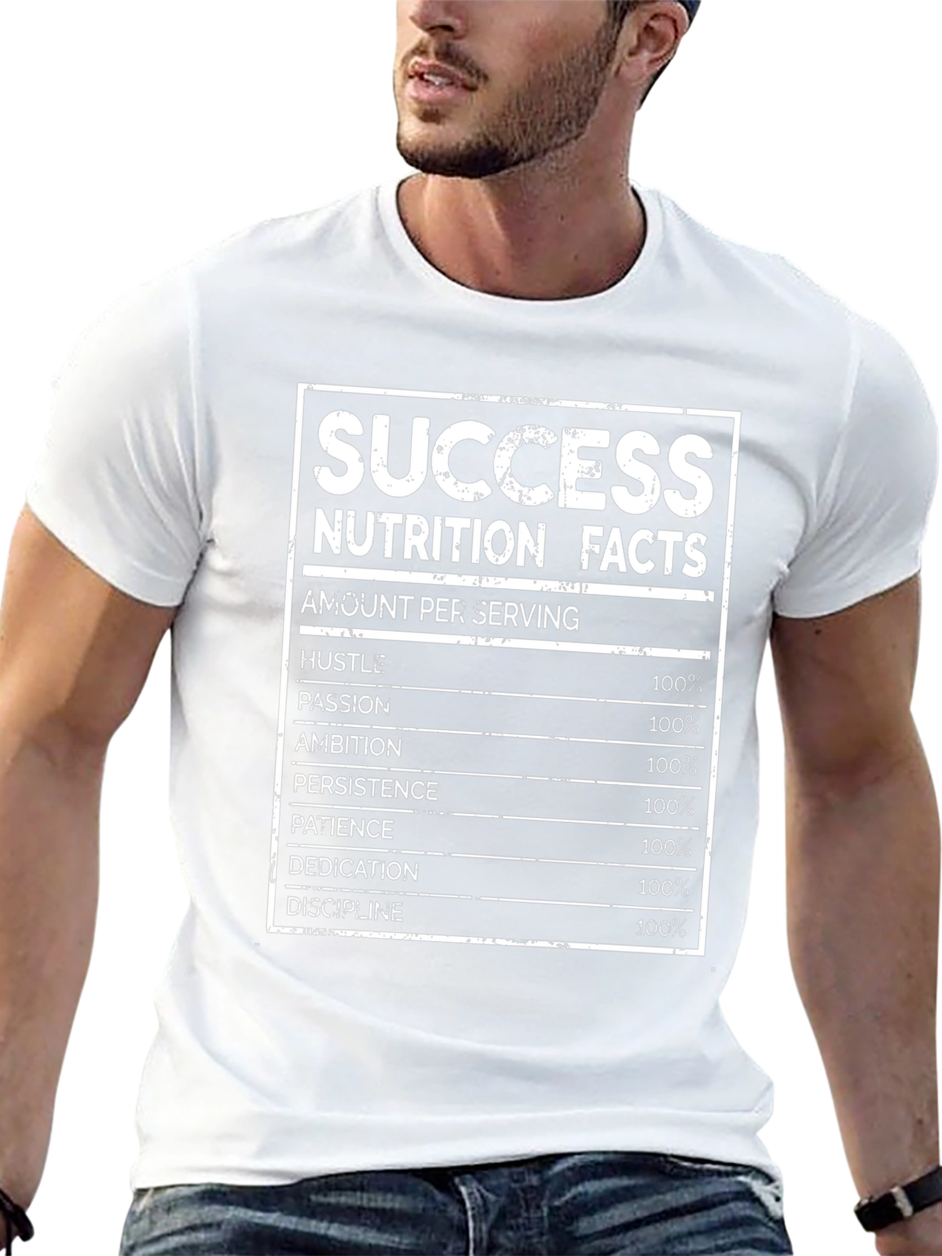 Success Nutrition Facts Graphic T-Shirt