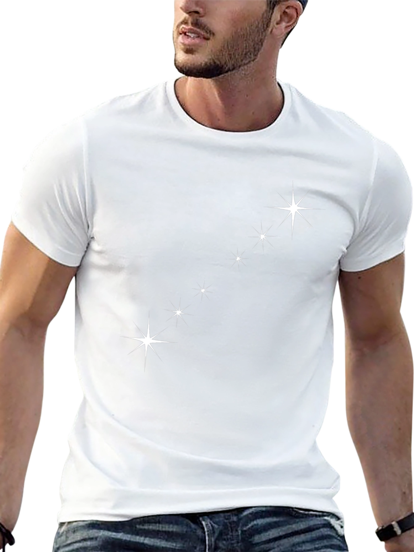 Constellation Graphic Black T-Shirt