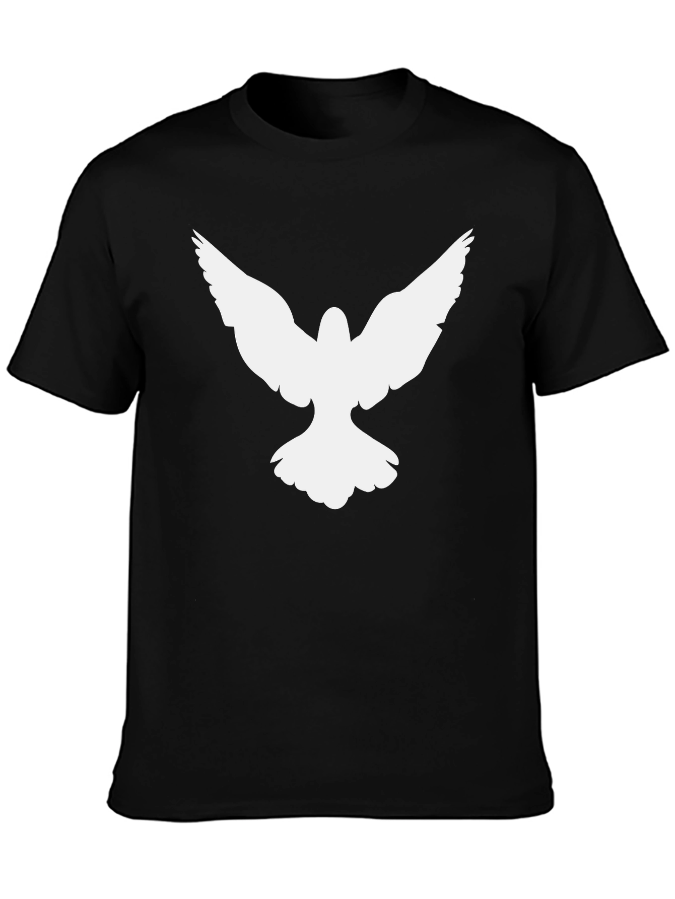 Dove Graphic Print Mens Black T-Shirt