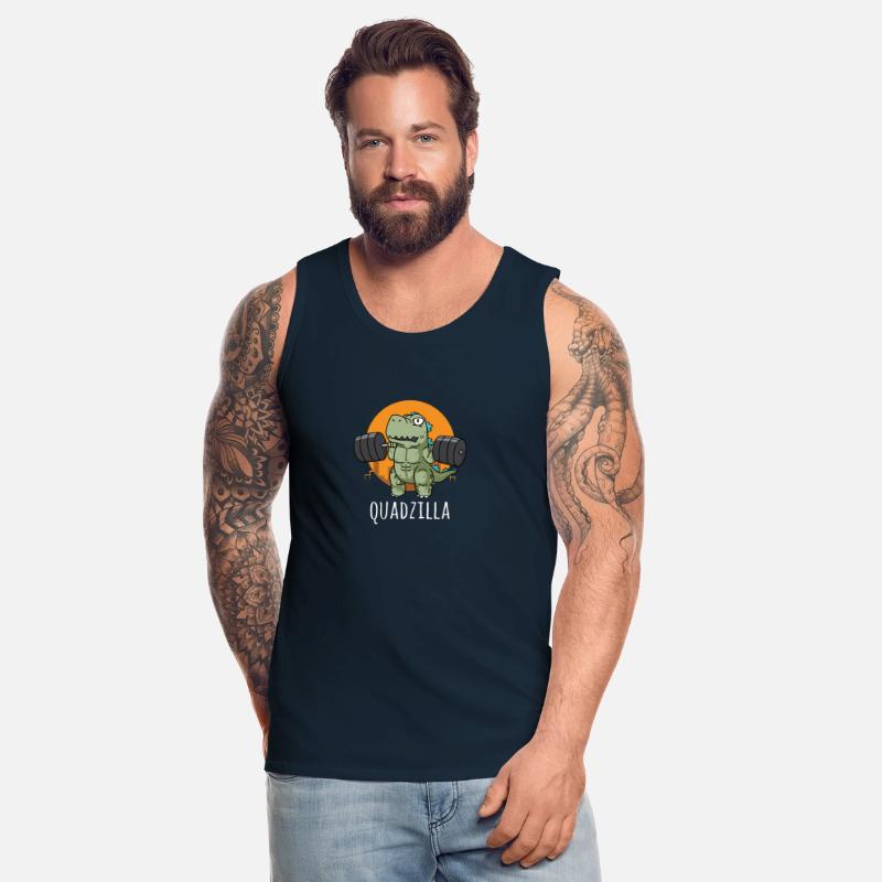 Quadzilla - Funny Gym Workout Cartoon, Squat