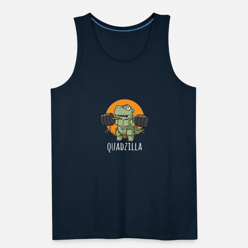 Quadzilla - Funny Gym Workout Cartoon, Squat