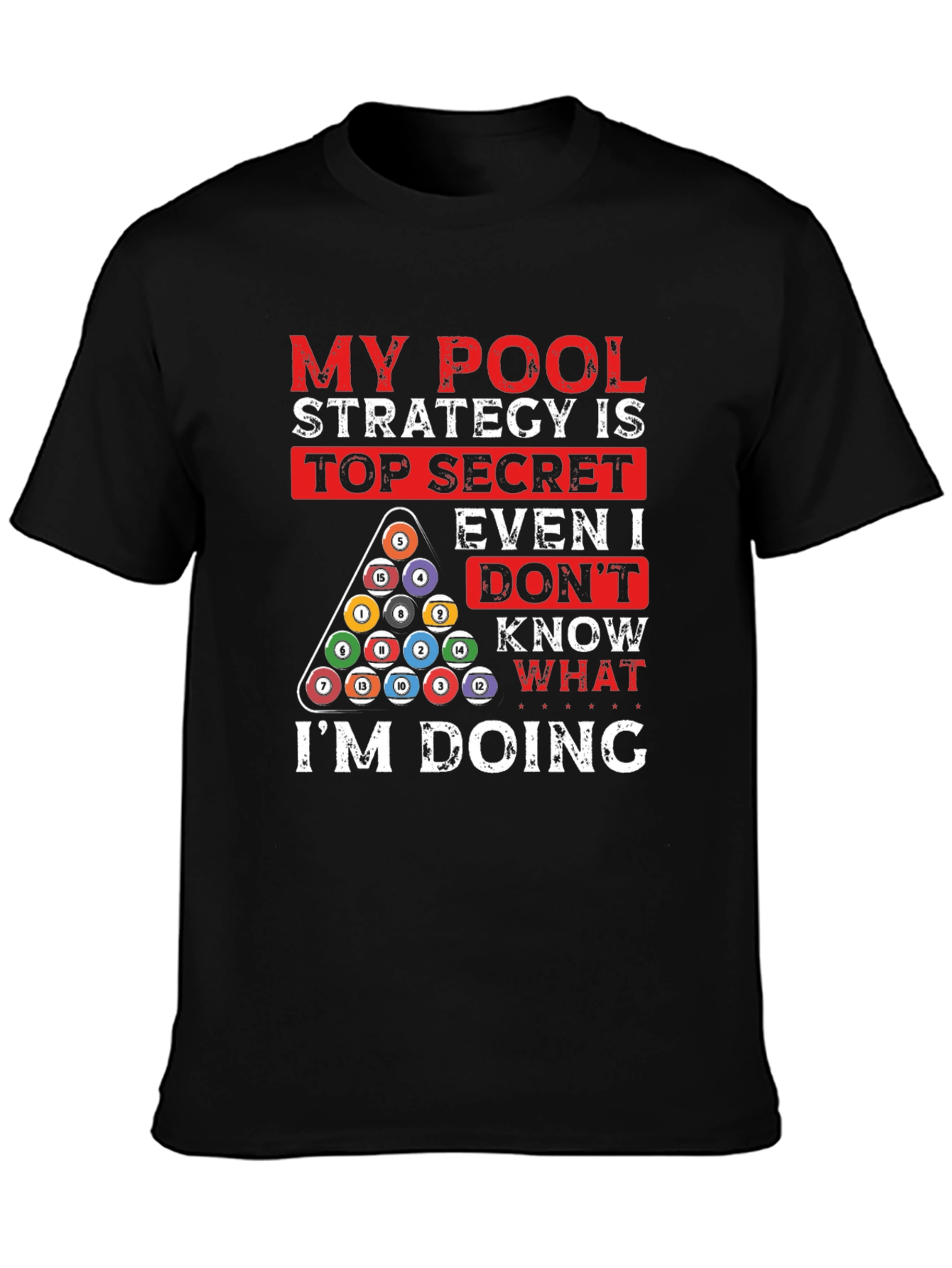 Pool Strategy Graphic T-Shirt