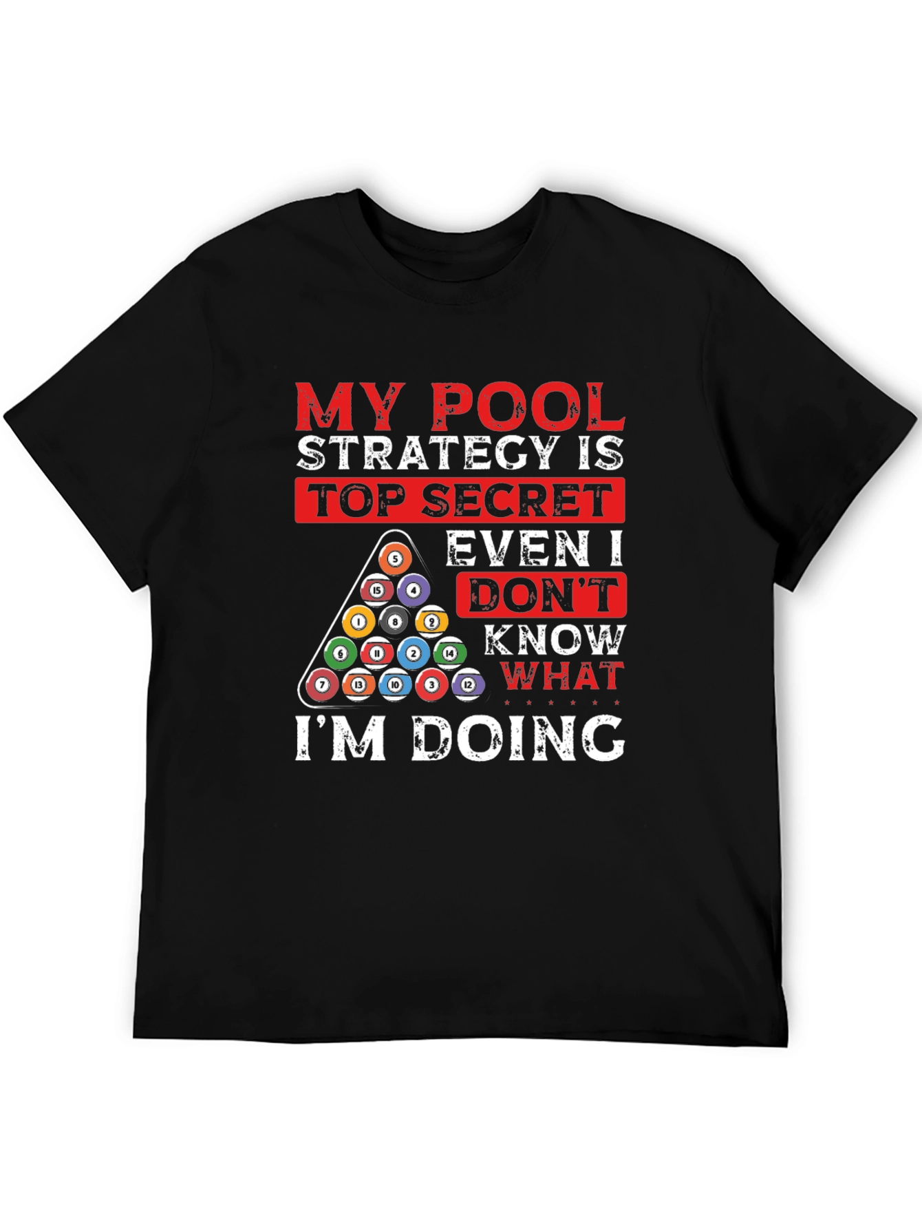 Pool Strategy Graphic T-Shirt
